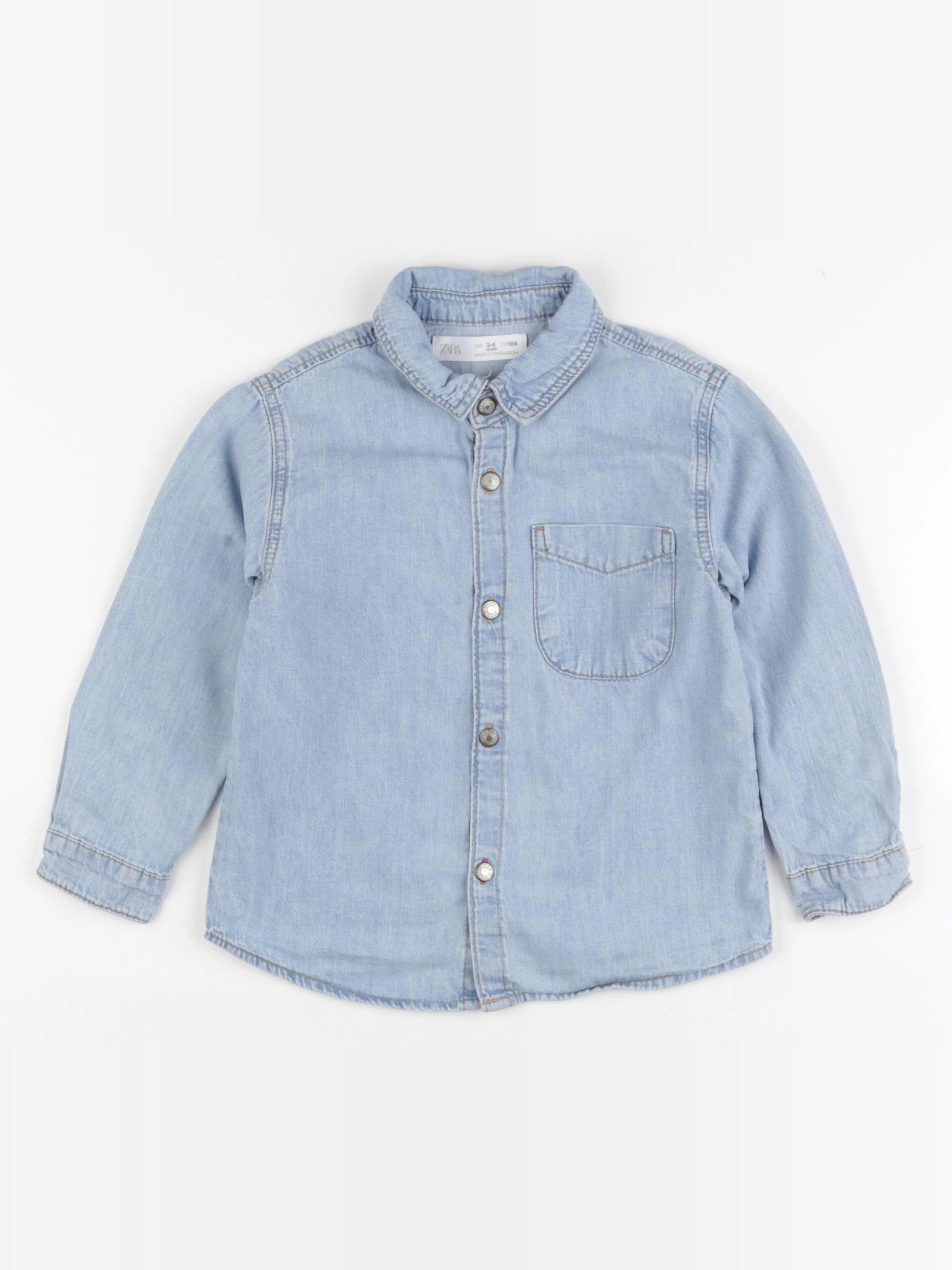 Zara - chemise bleu - 3/4 ans