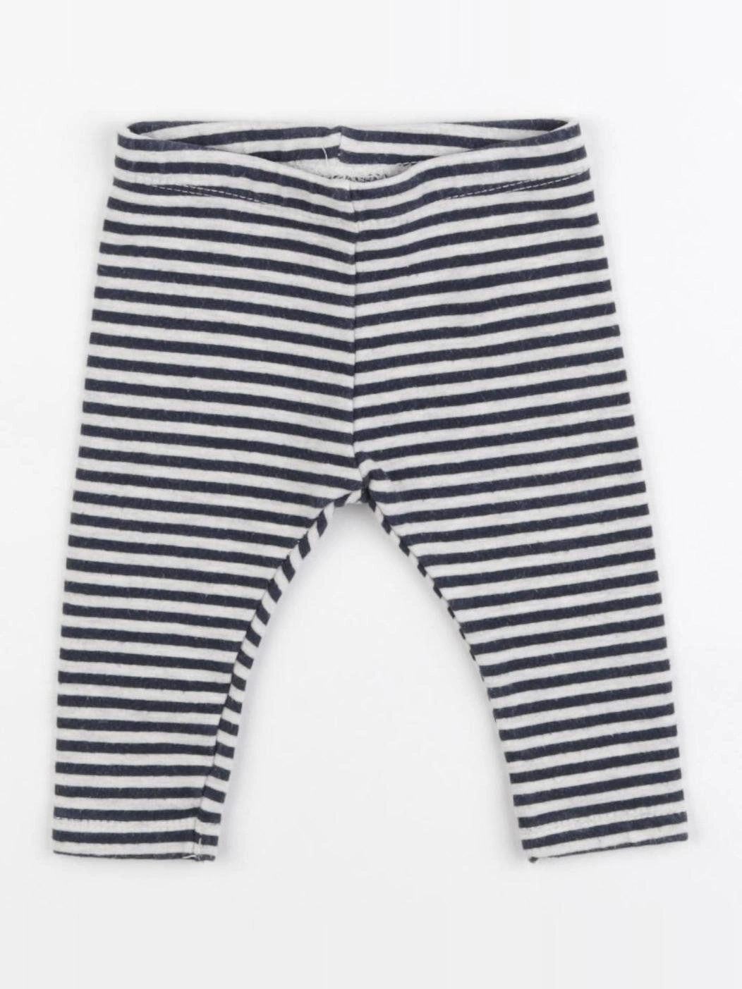Zara - legging bleu, blanc - 3/6 mois