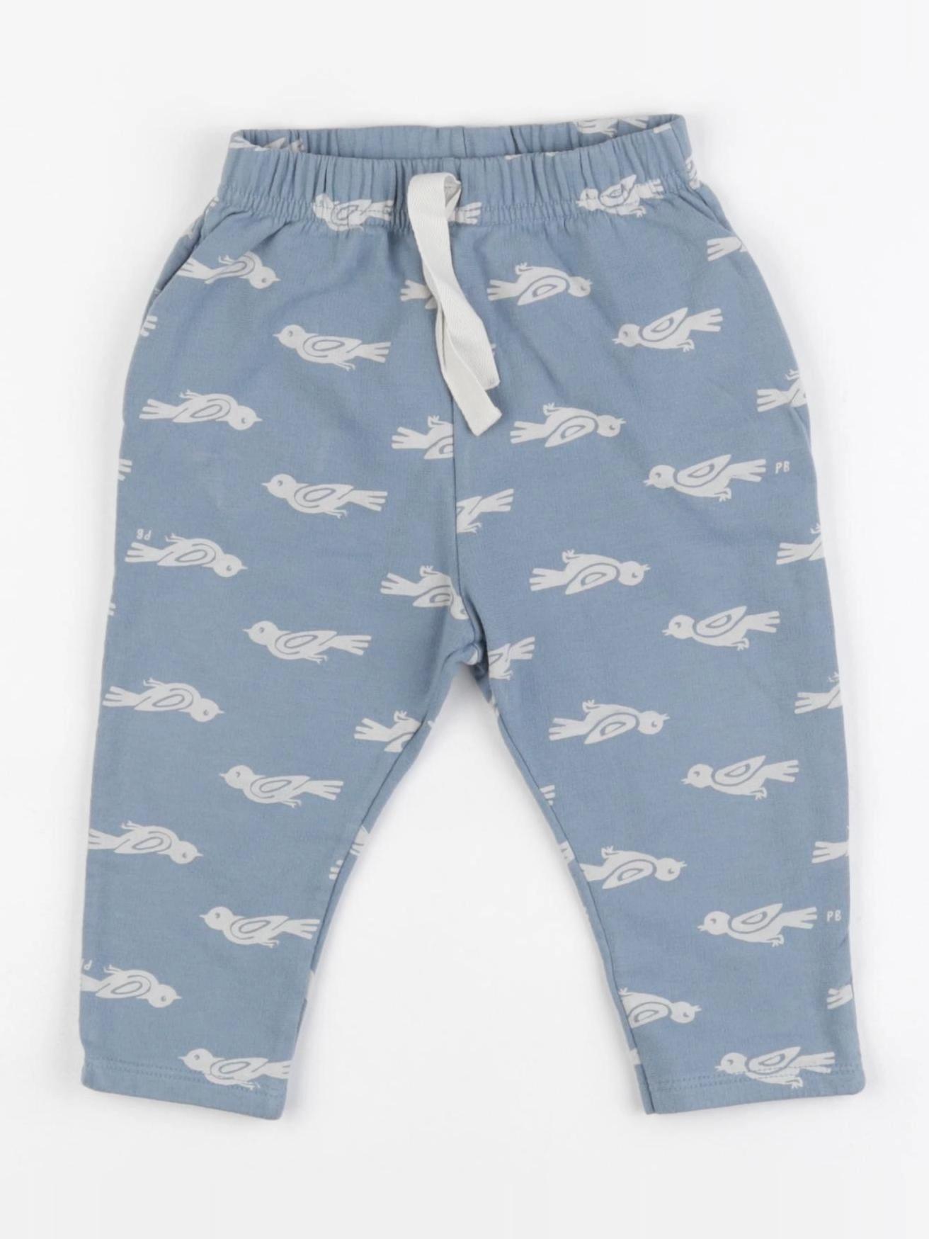 Petit Bateau - pantalon bleu - 12 mois