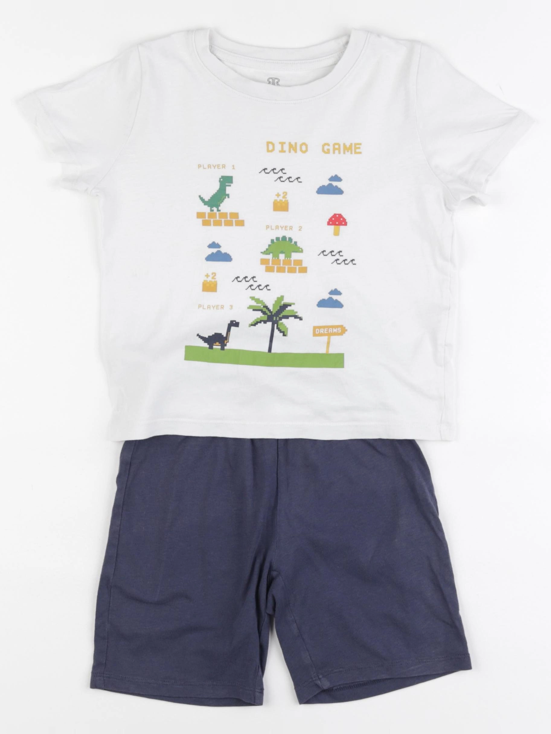 La Redoute - pyjama coton blanc, bleu - 4 ans