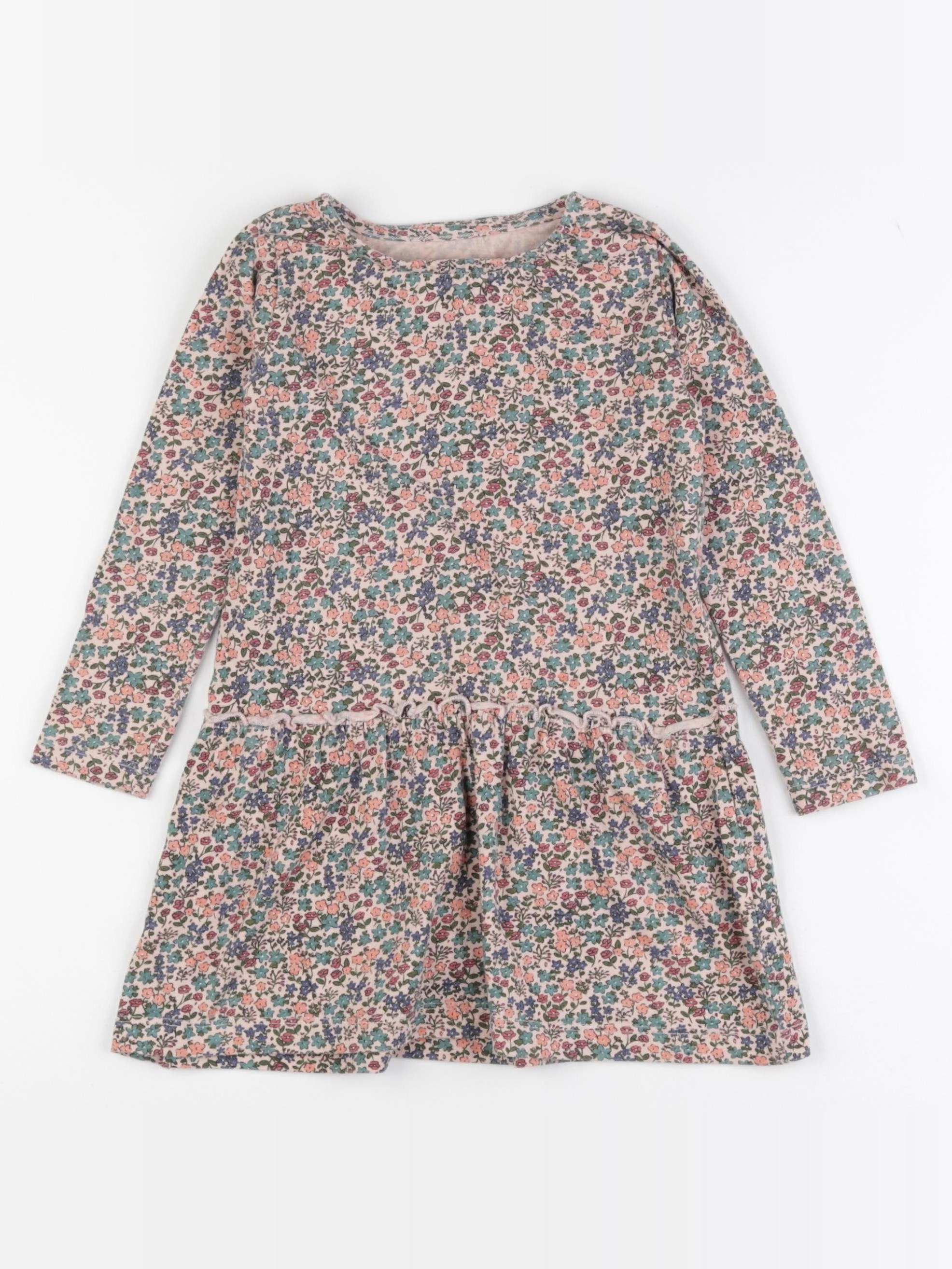 Vertbaudet - robe rose, vert - 3 ans