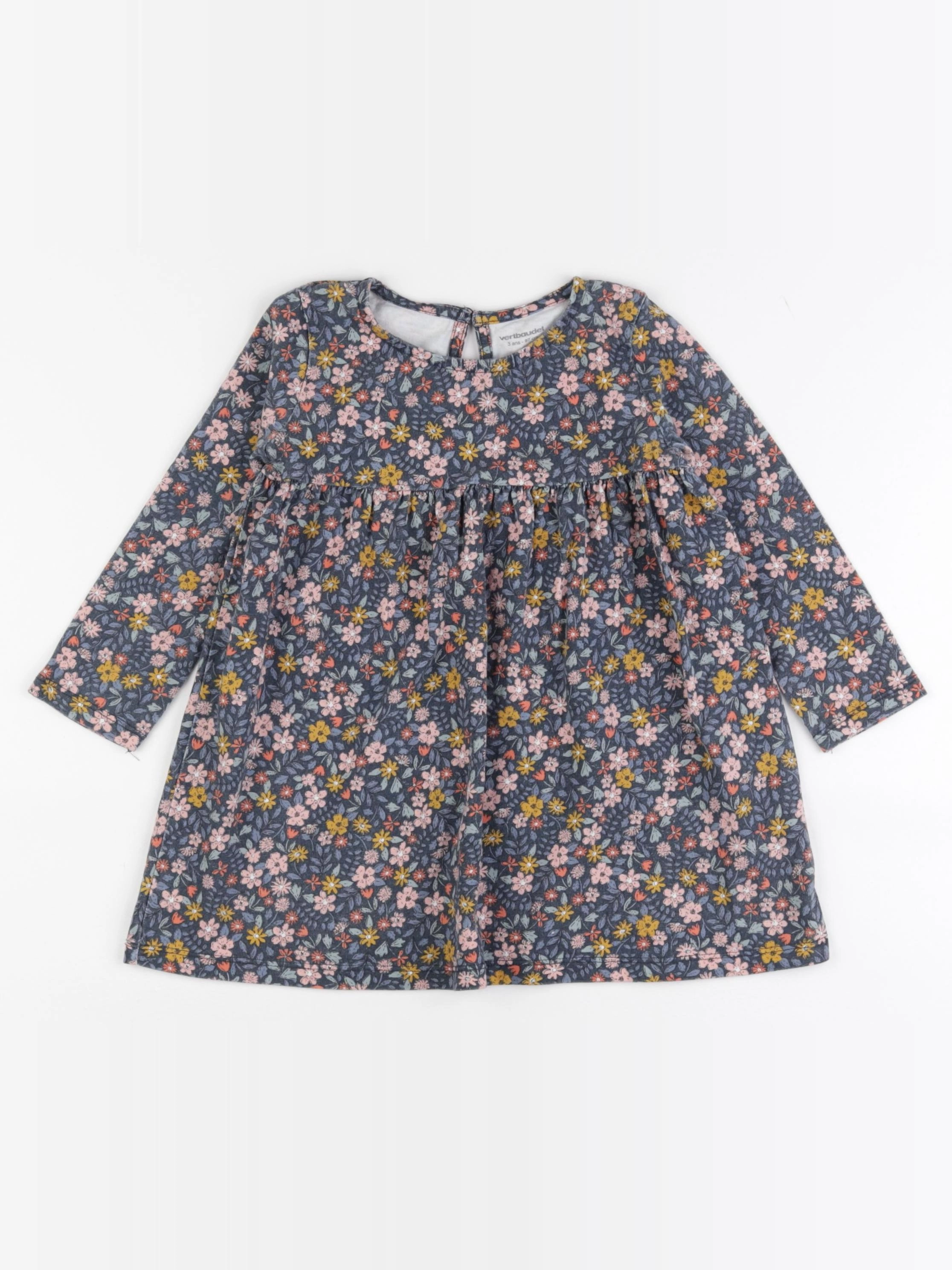 Vertbaudet - robe multicolore - 3 ans