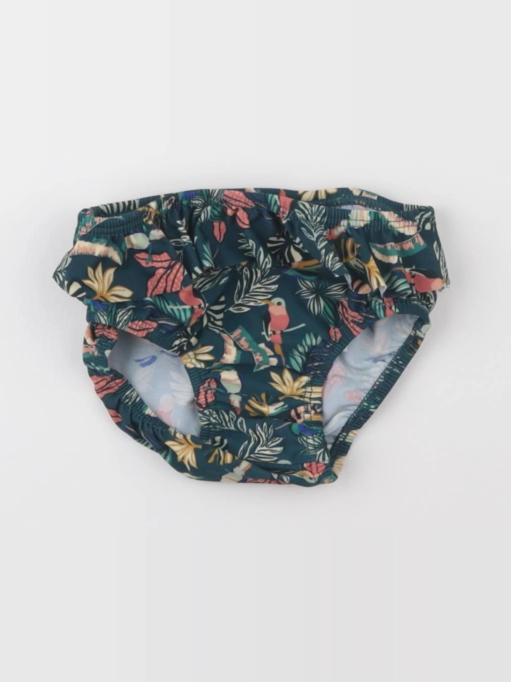 Vertbaudet - maillot de bain vert - 12/18 mois