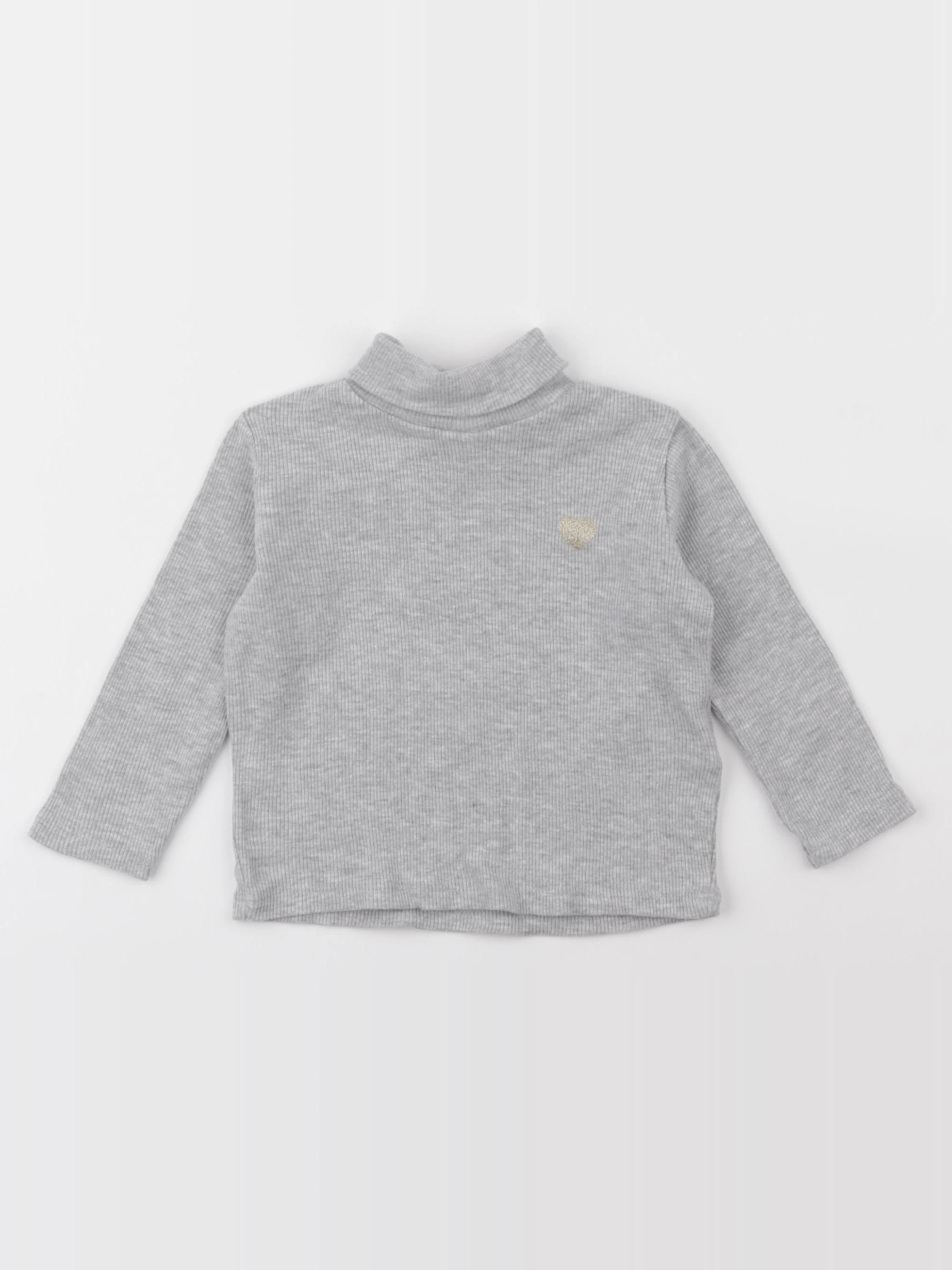Vertbaudet - sous-pull gris - 2 ans
