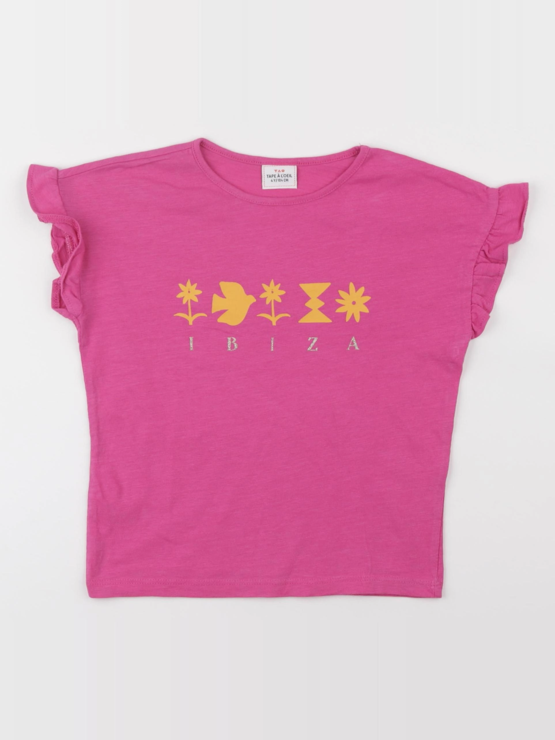 Tape à l'oeil - tee-shirt rose - 4 ans
