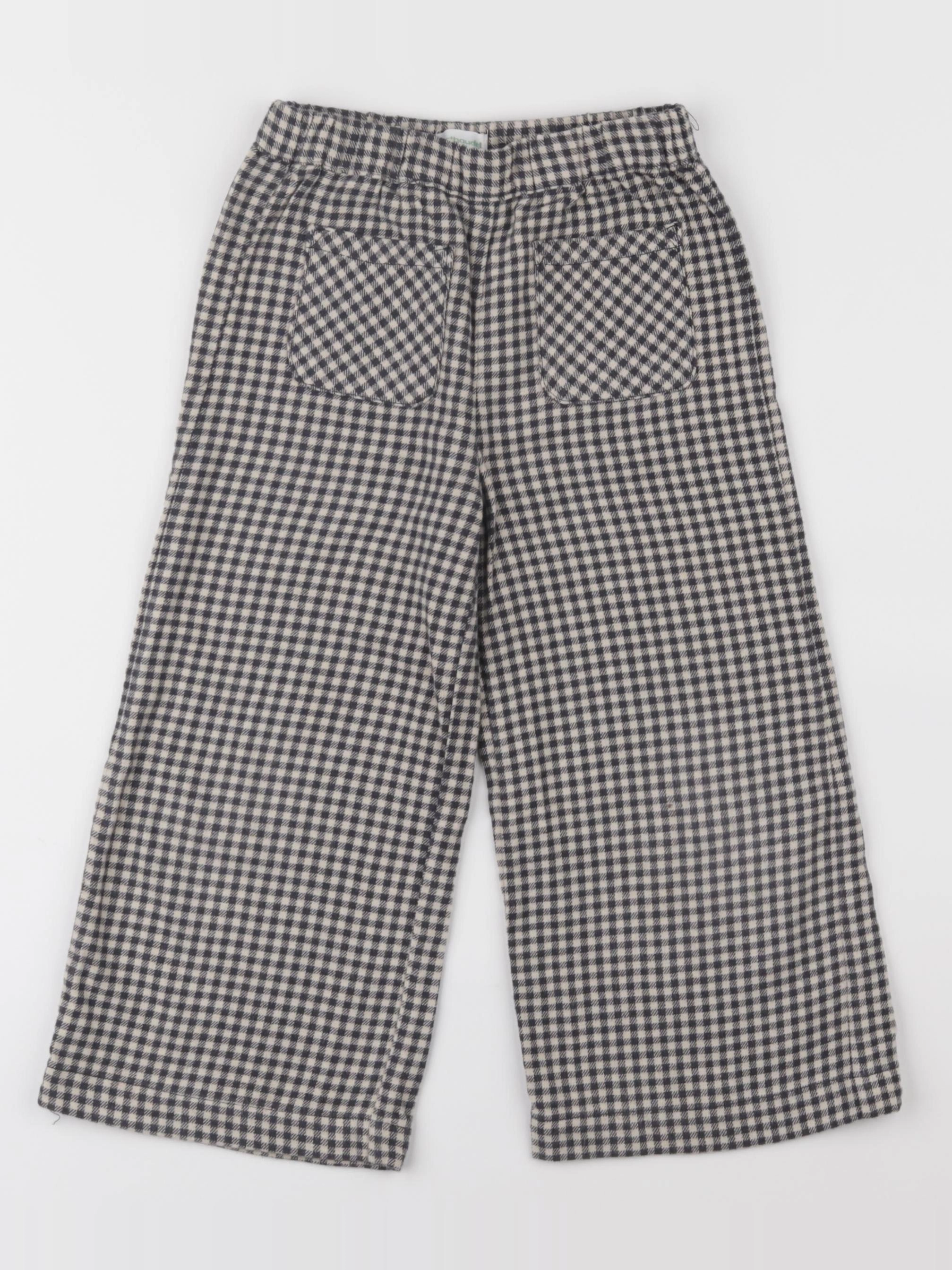 Vertbaudet - pantalon beige, noir - 4 ans