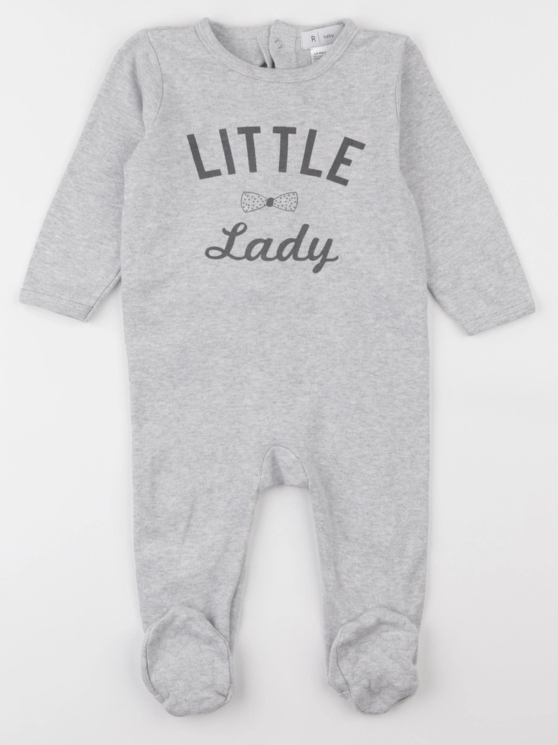La Redoute - pyjama coton gris - 18 mois