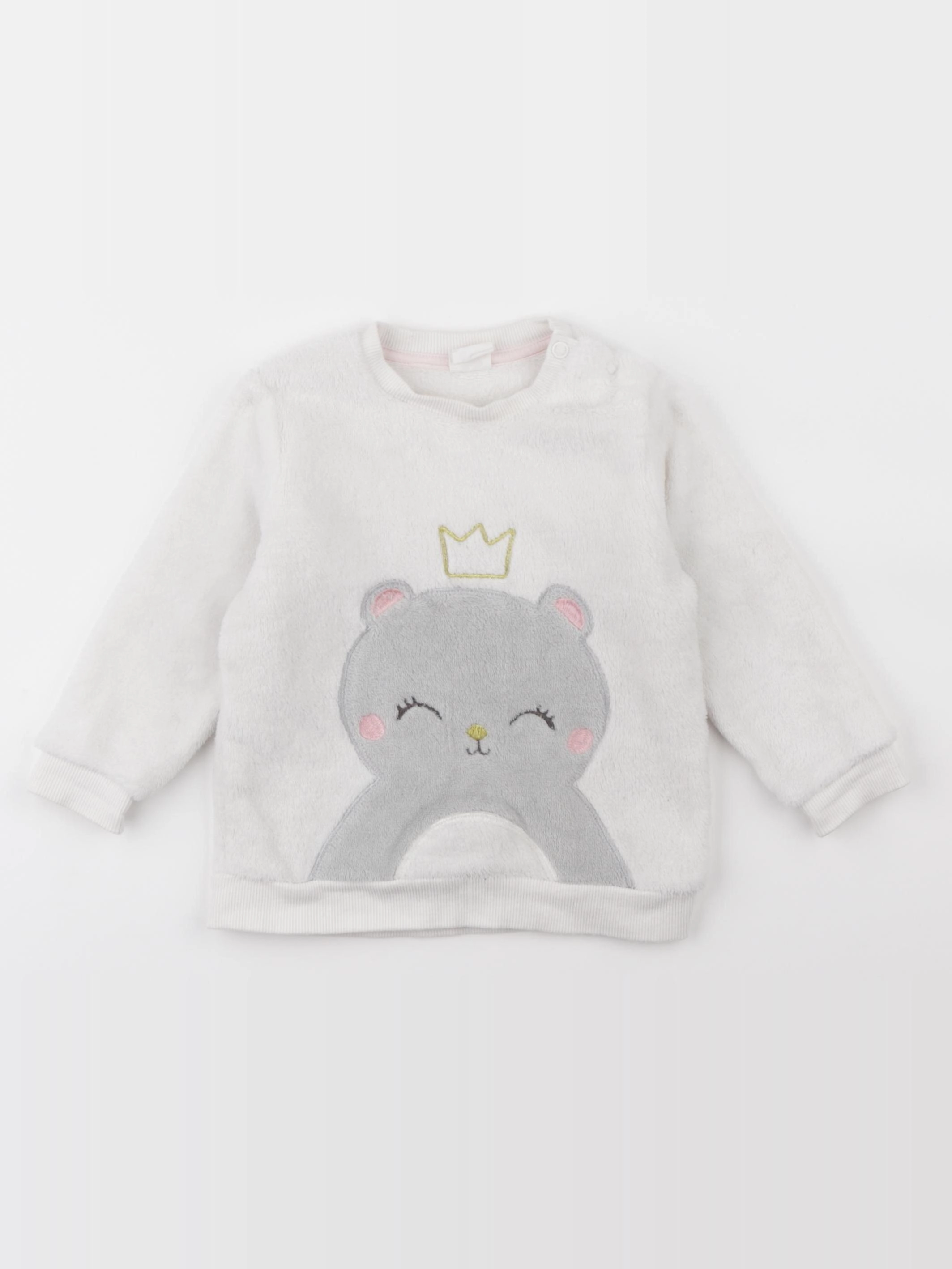 H&M - pull blanc - 9/12 mois