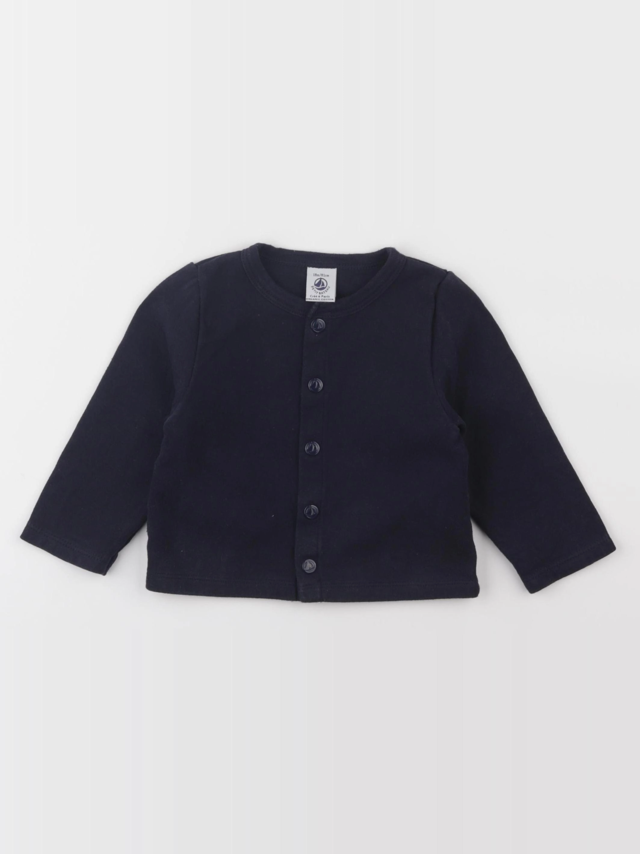 Petit Bateau - tee-shirt bleu - 18 mois