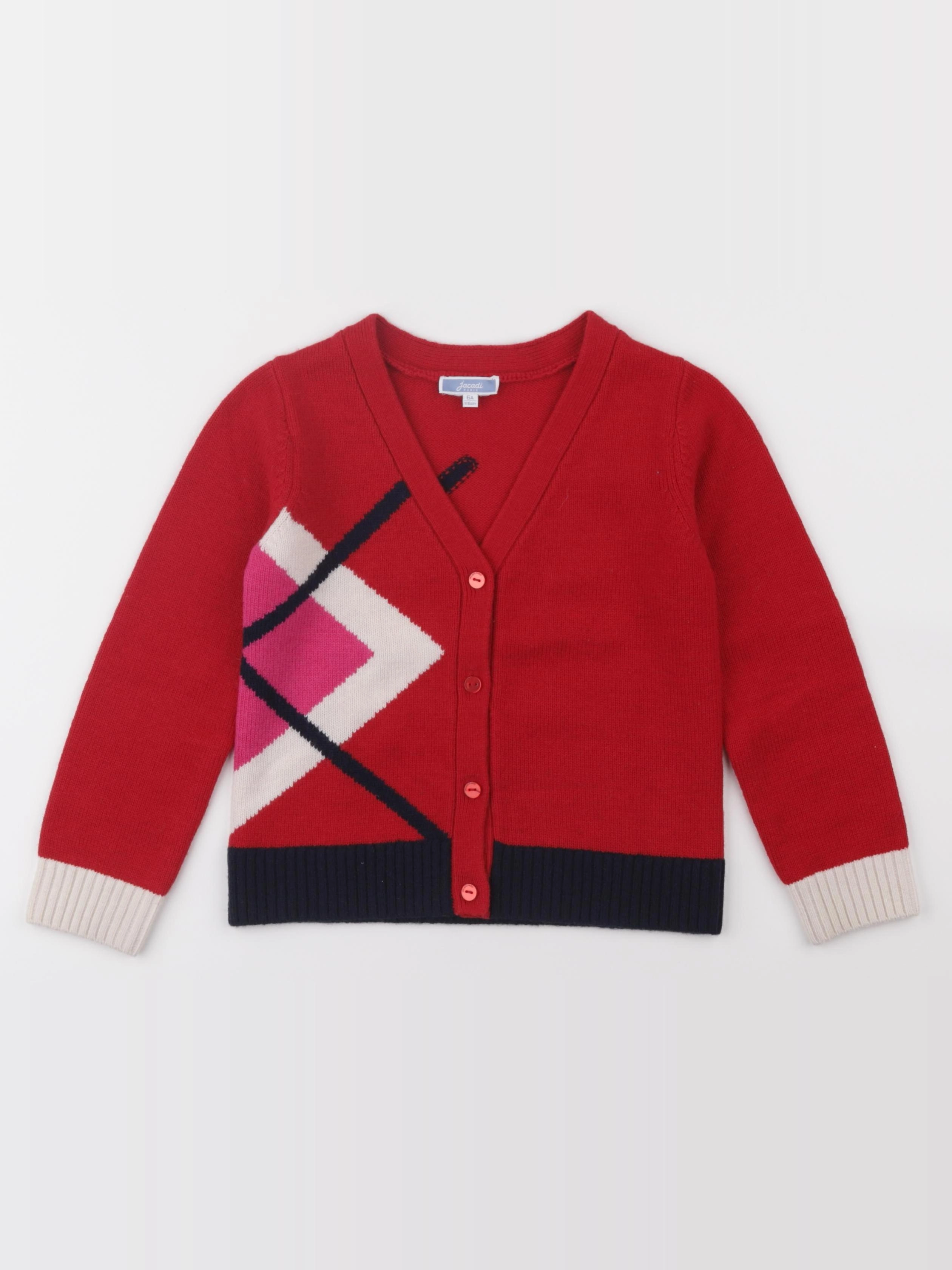 Jacadi - gilet rouge - 6 ans