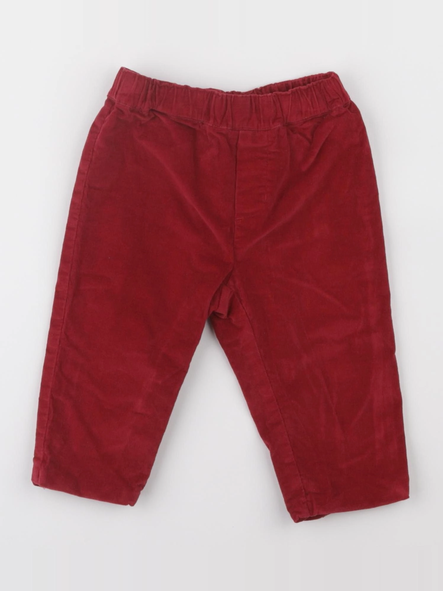 Jacadi - pantalon doublé rouge - 12 mois