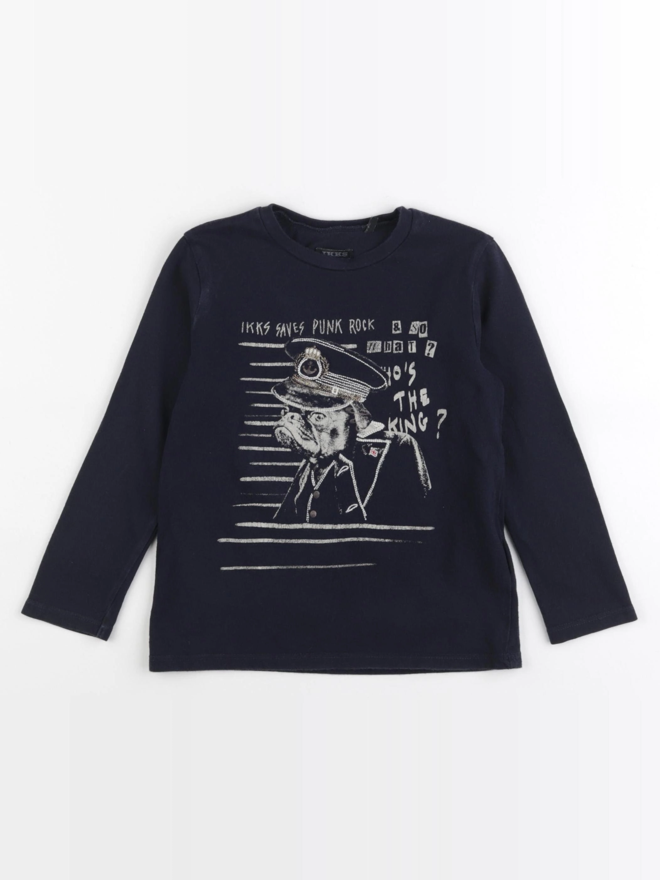 IKKS - tee-shirt bleu - 4 ans