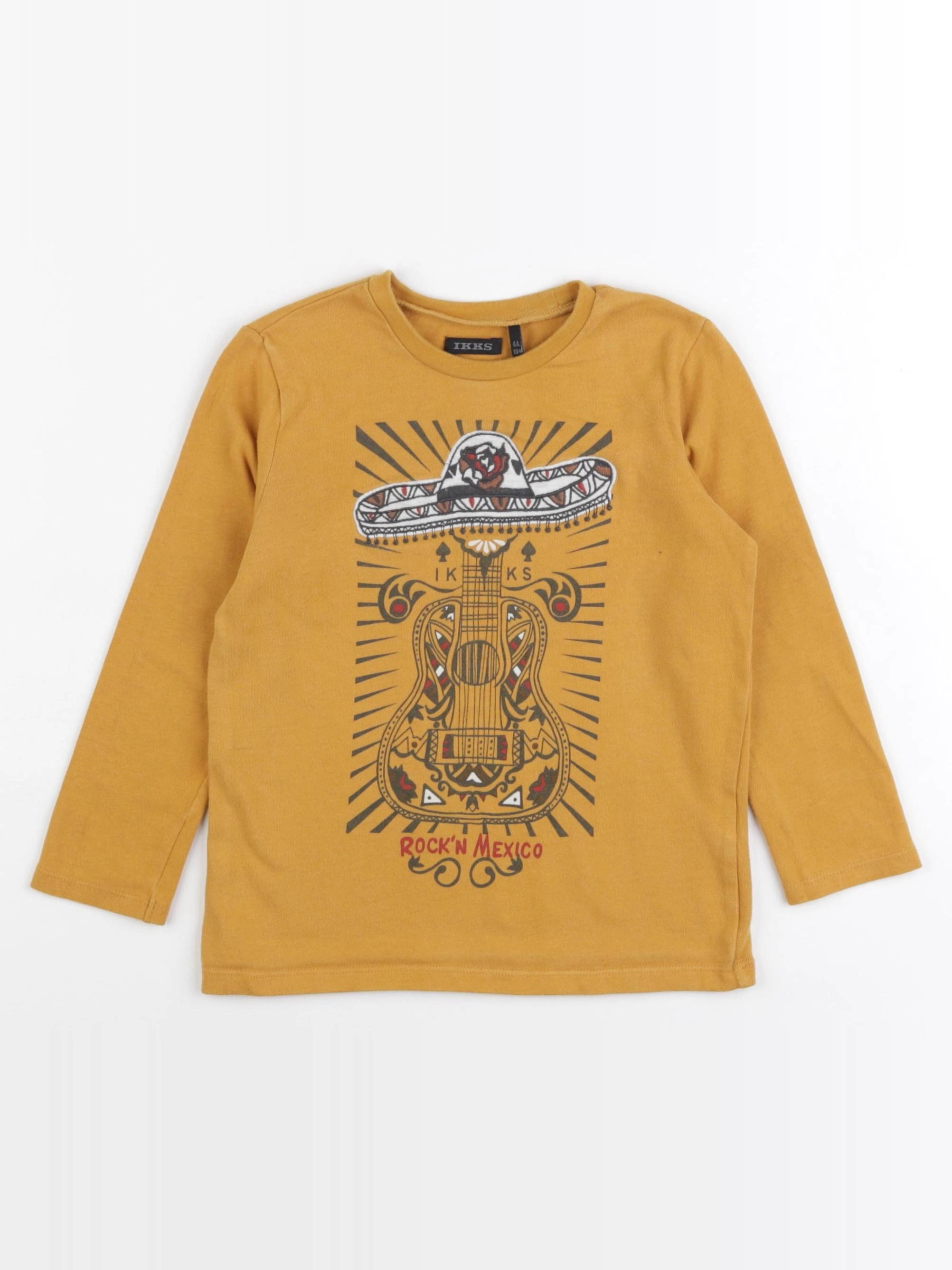 IKKS - tee-shirt jaune - 4 ans