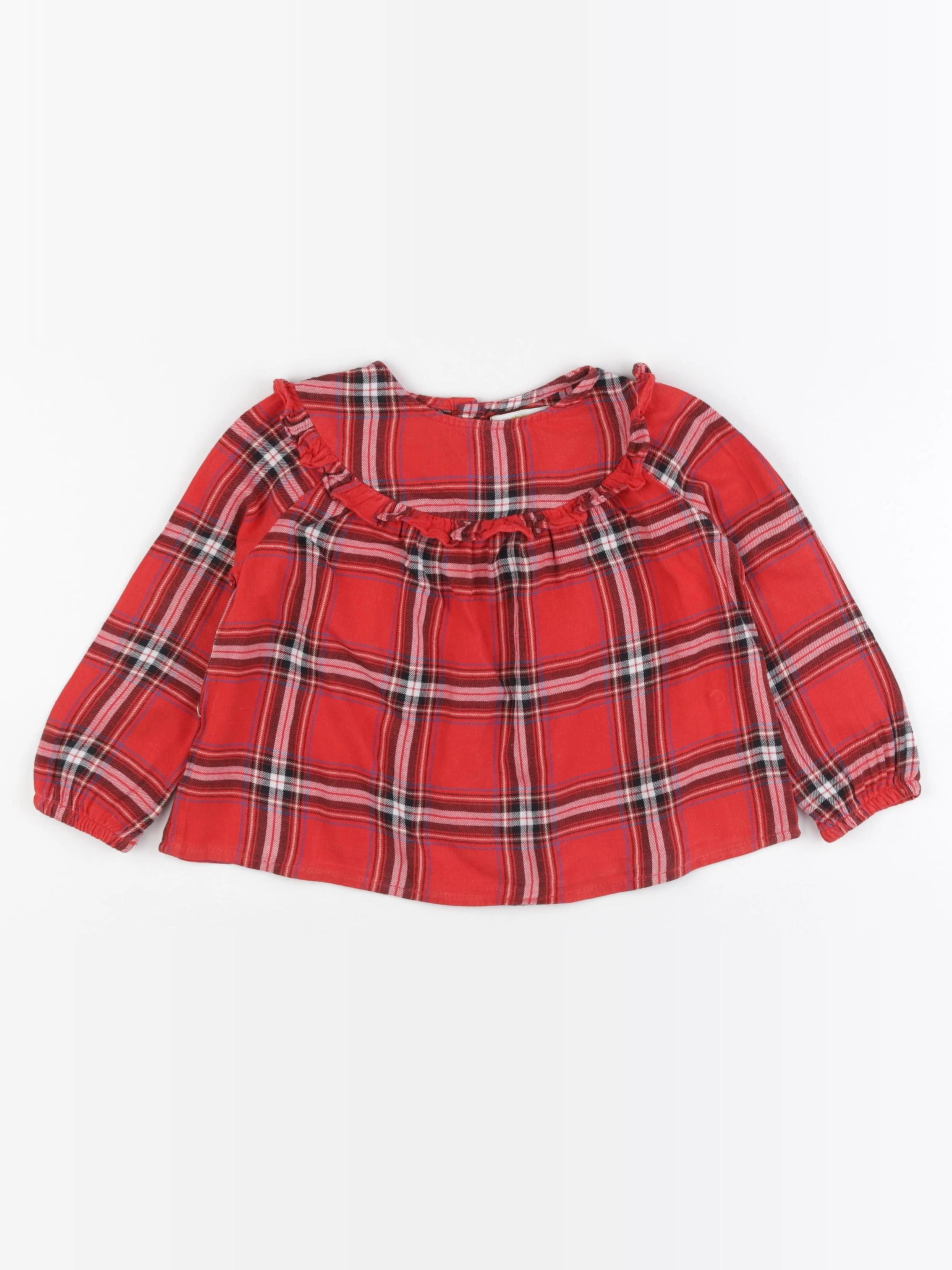 Vertbaudet - blouse rouge - 3 ans