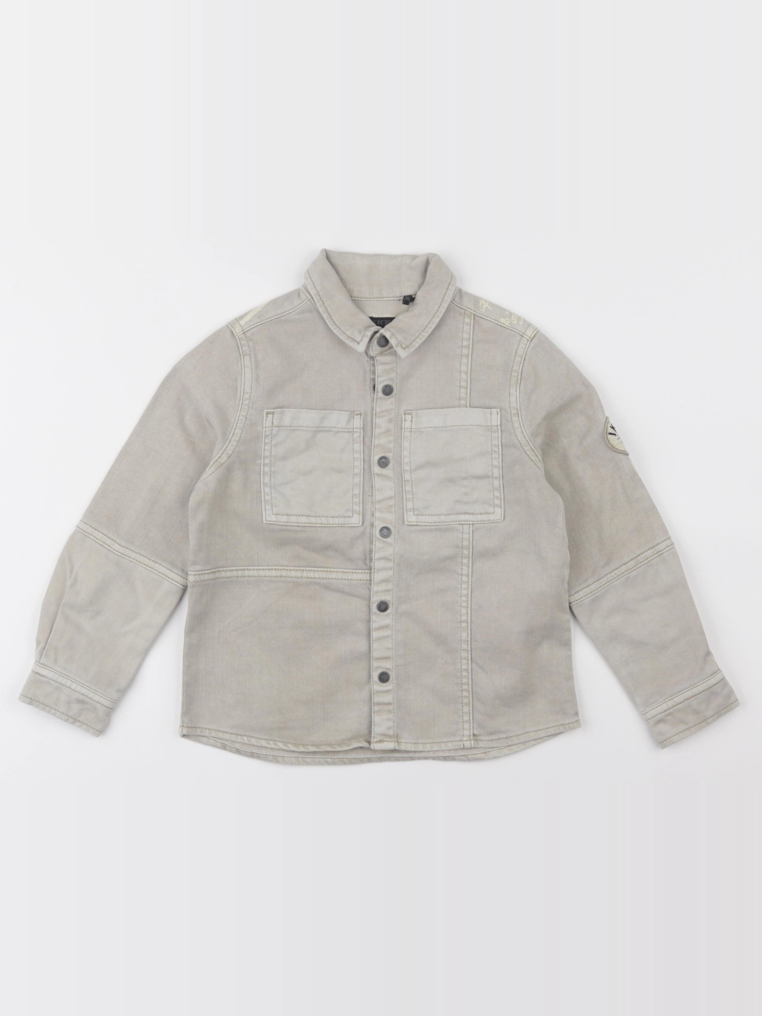 IKKS - chemise imprimé au dos beige - 3 ans