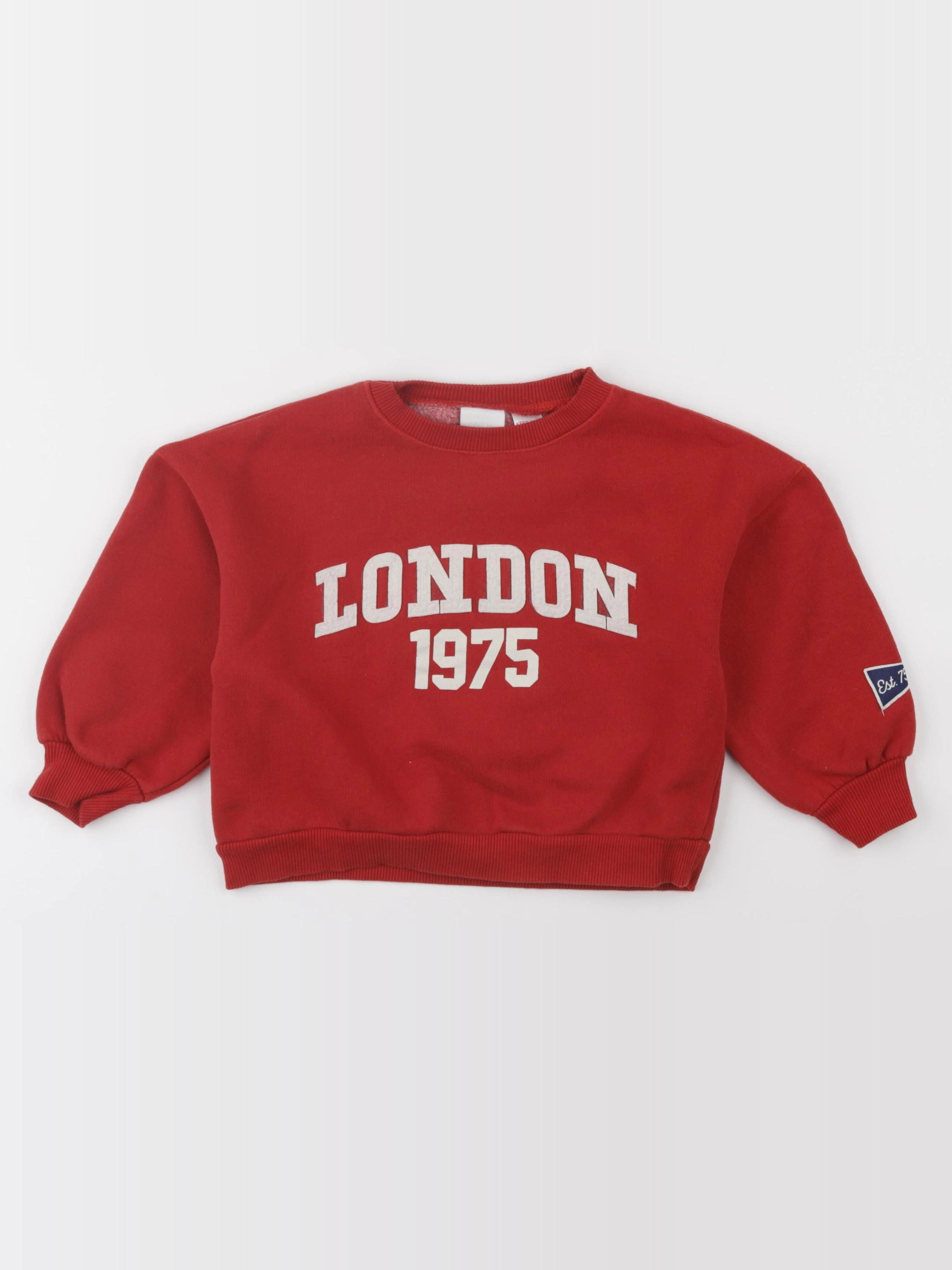 Zara - sweat rouge - 5 ans