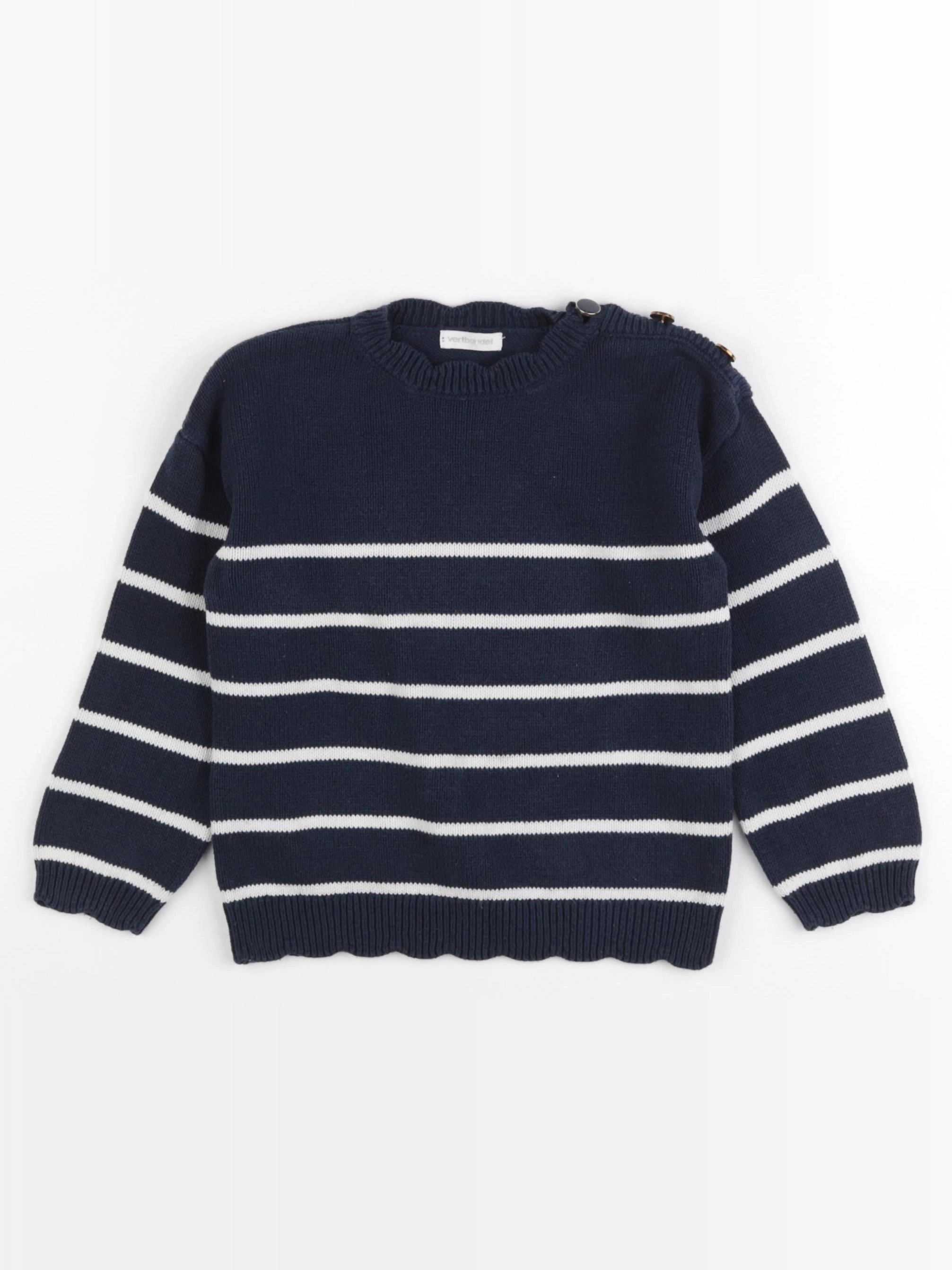 Vertbaudet - pull bleu - 5 ans