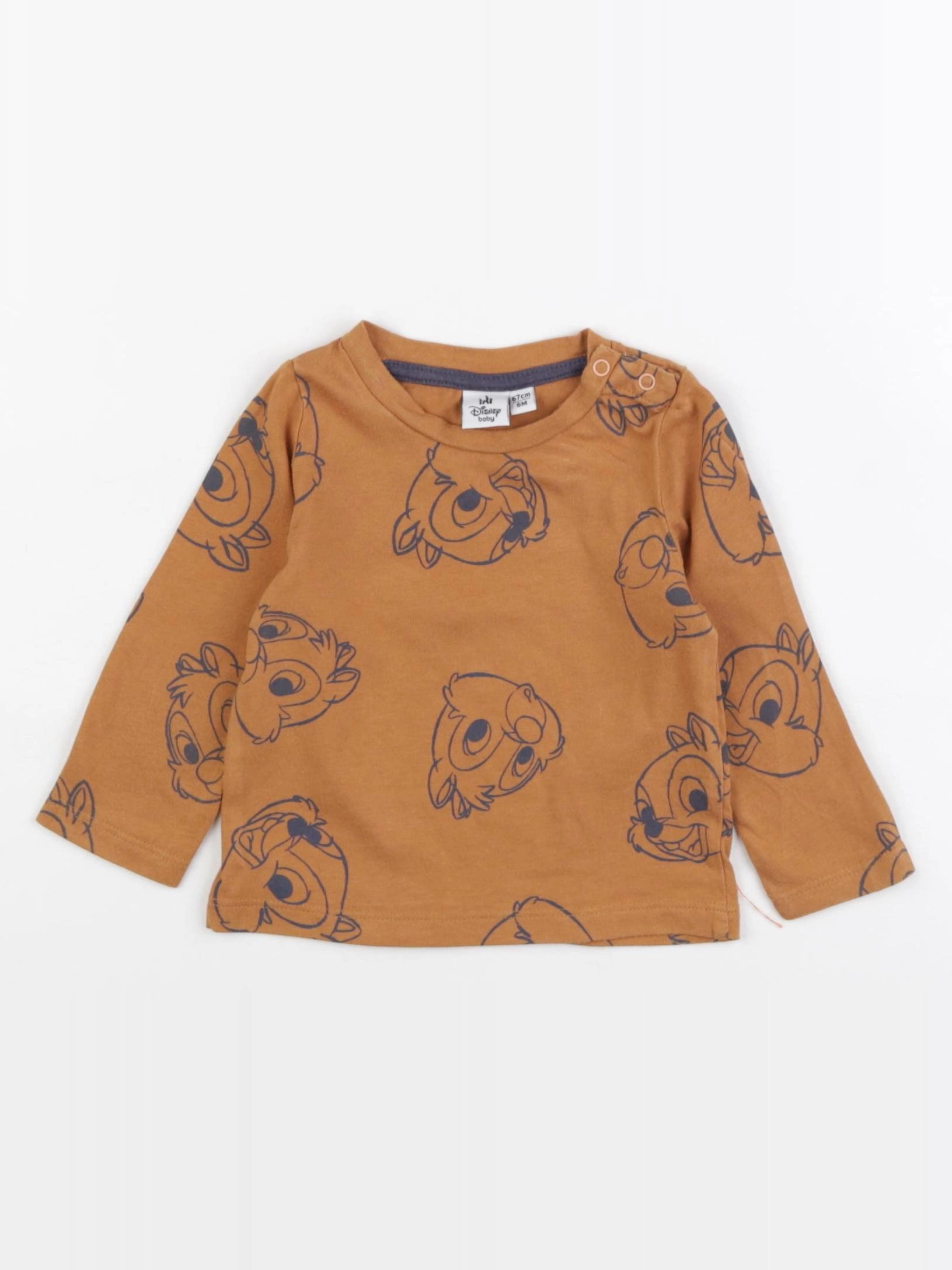 Vertbaudet - tee-shirt marron - 6 mois