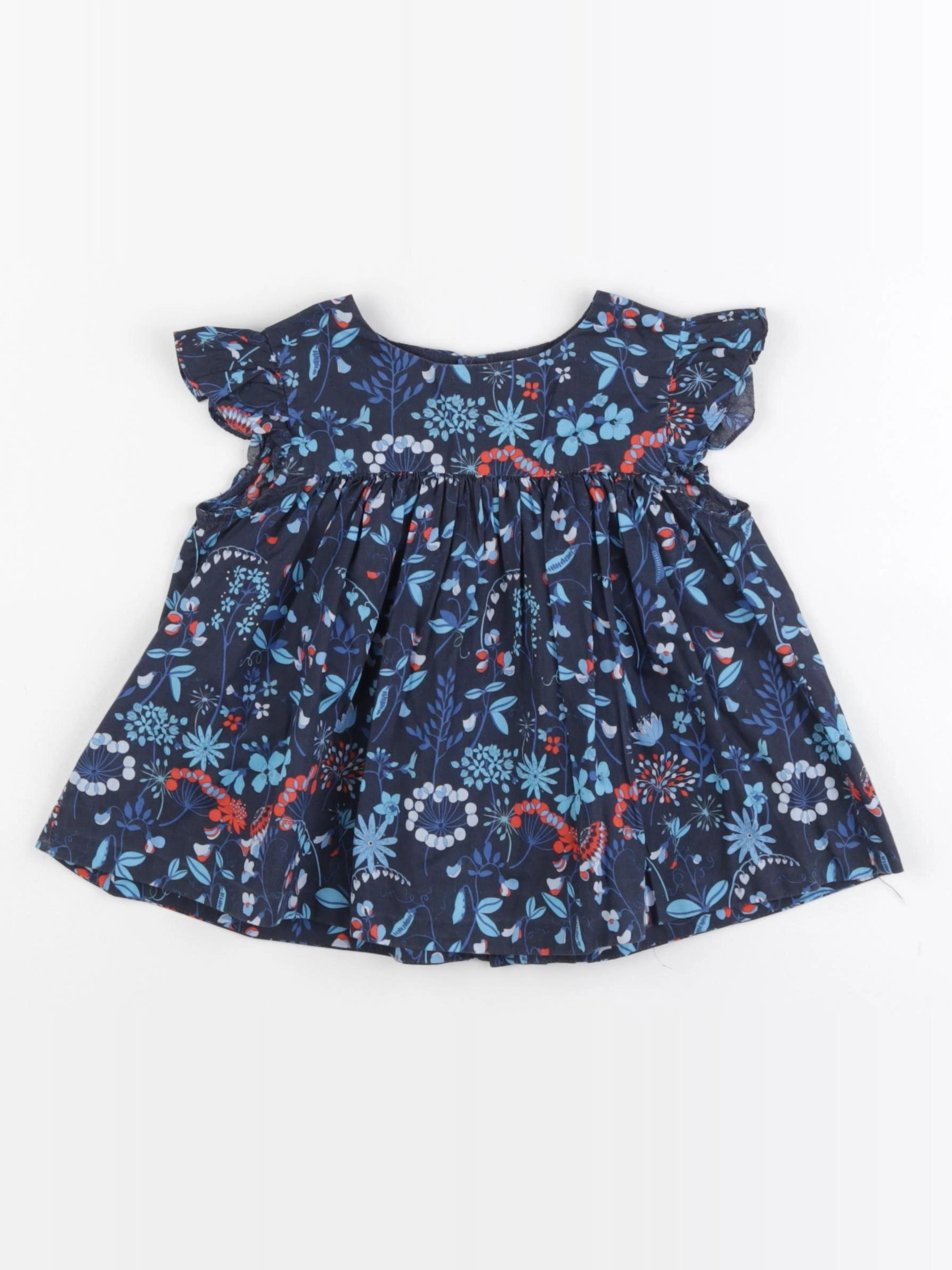 Jacadi - blouse liberty bleu - 24 mois