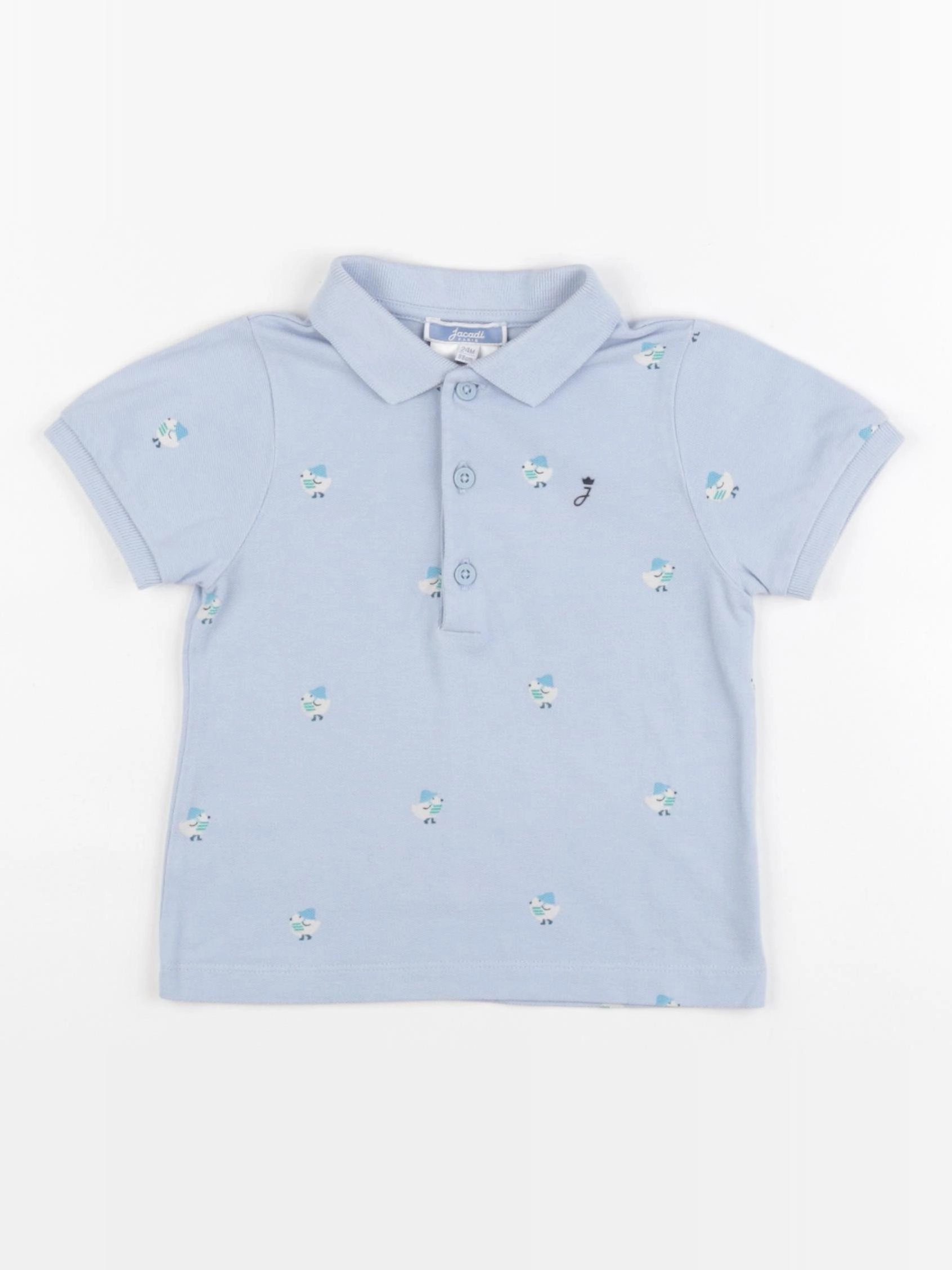 Jacadi - polo bleu - 24 mois