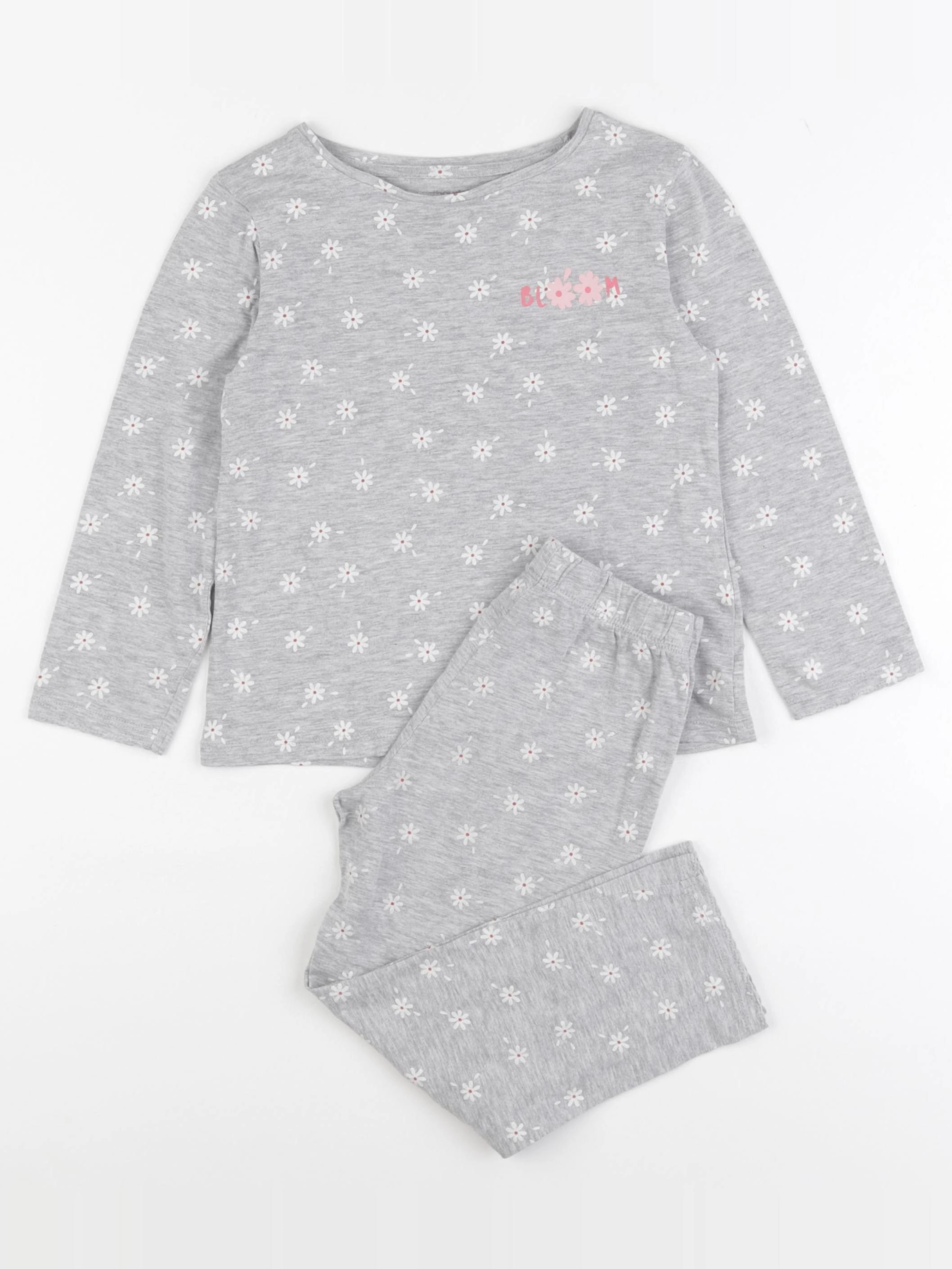 Vertbaudet - pyjama coton gris - 5 ans