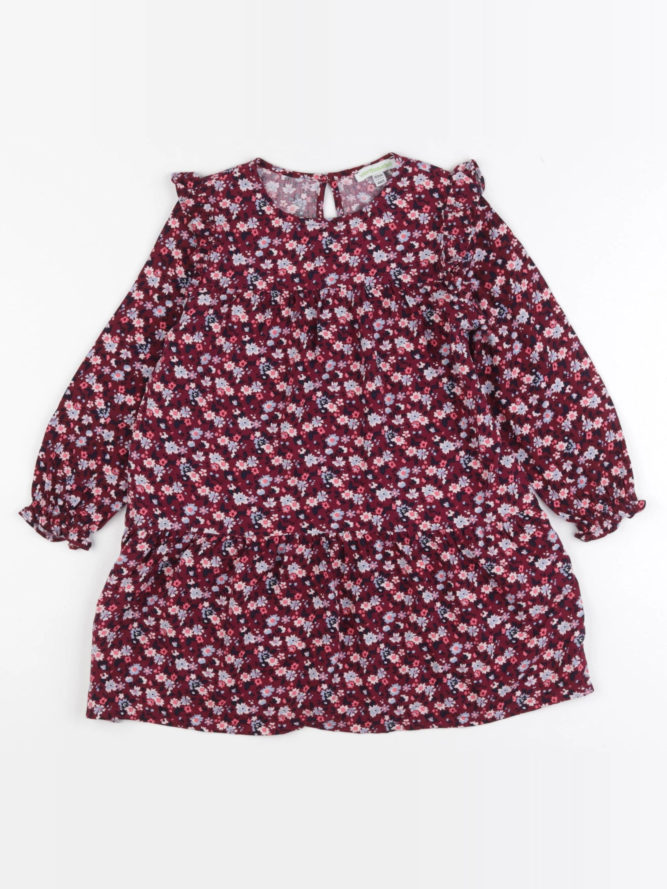 Vertbaudet - robe multicolore - 4 ans