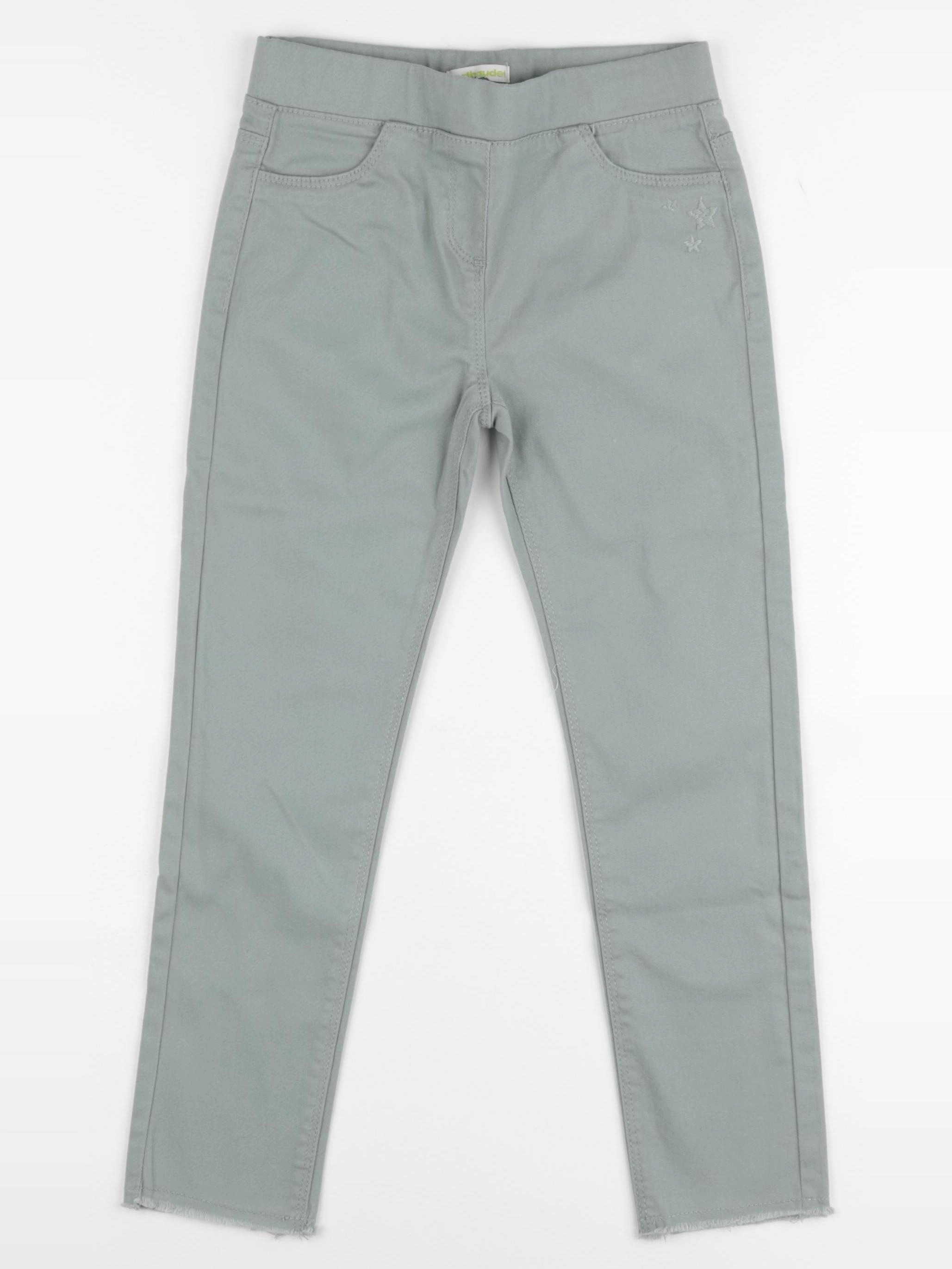 Vertbaudet - pantalon vert - 7 ans