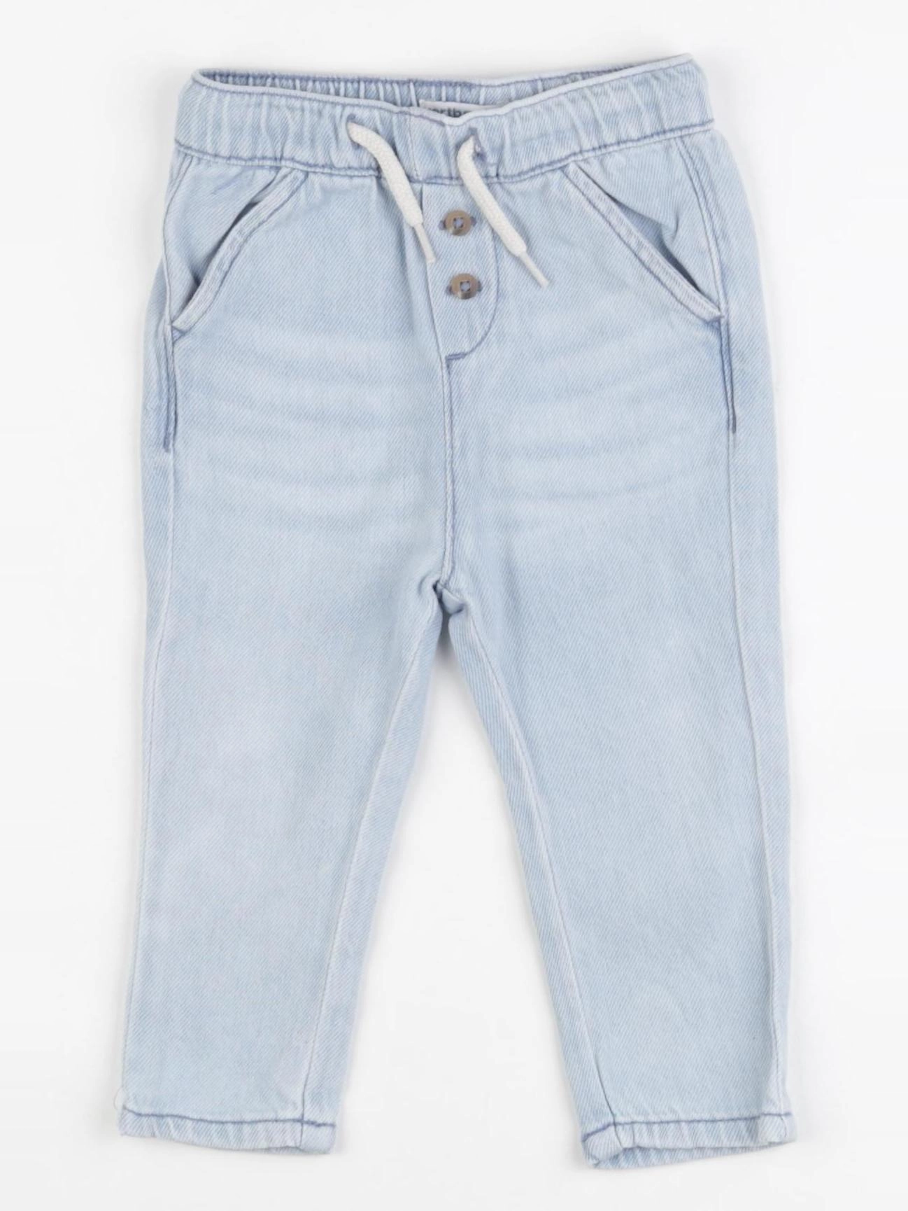 Vertbaudet - pantalon bleu - 9 mois