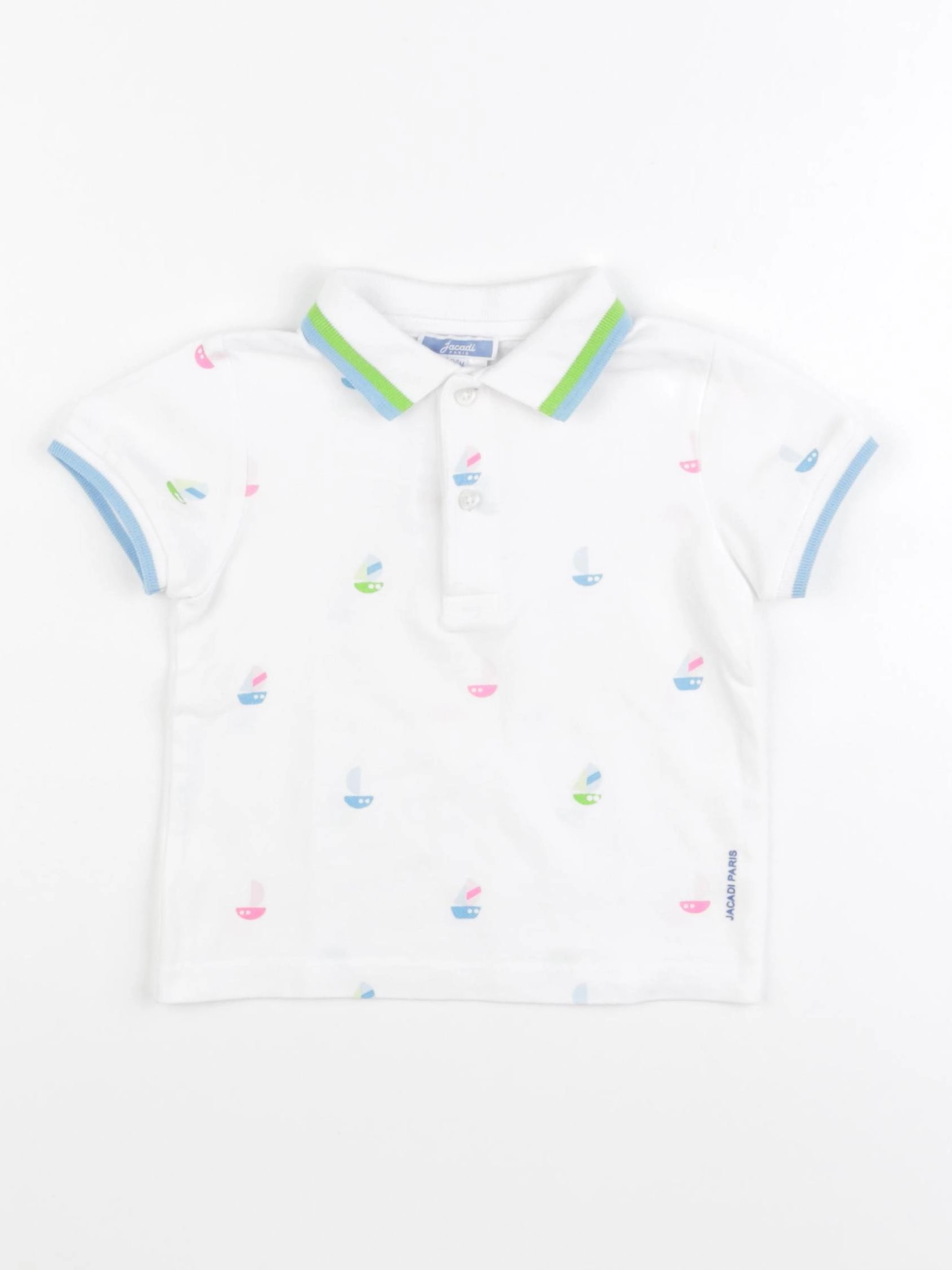 Jacadi - polo blanc - 24 mois