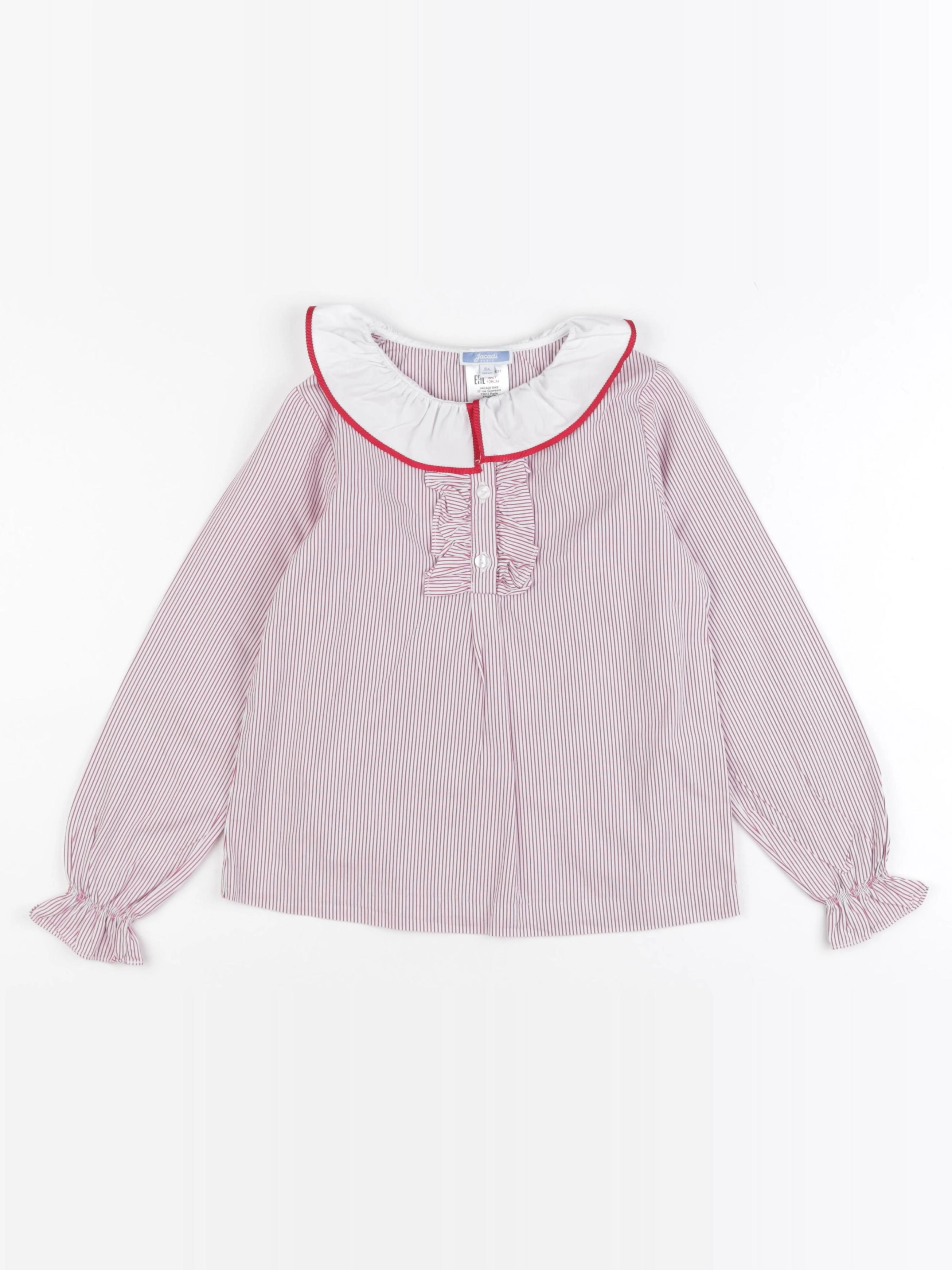 Jacadi - blouse blanc, rose - 8 ans