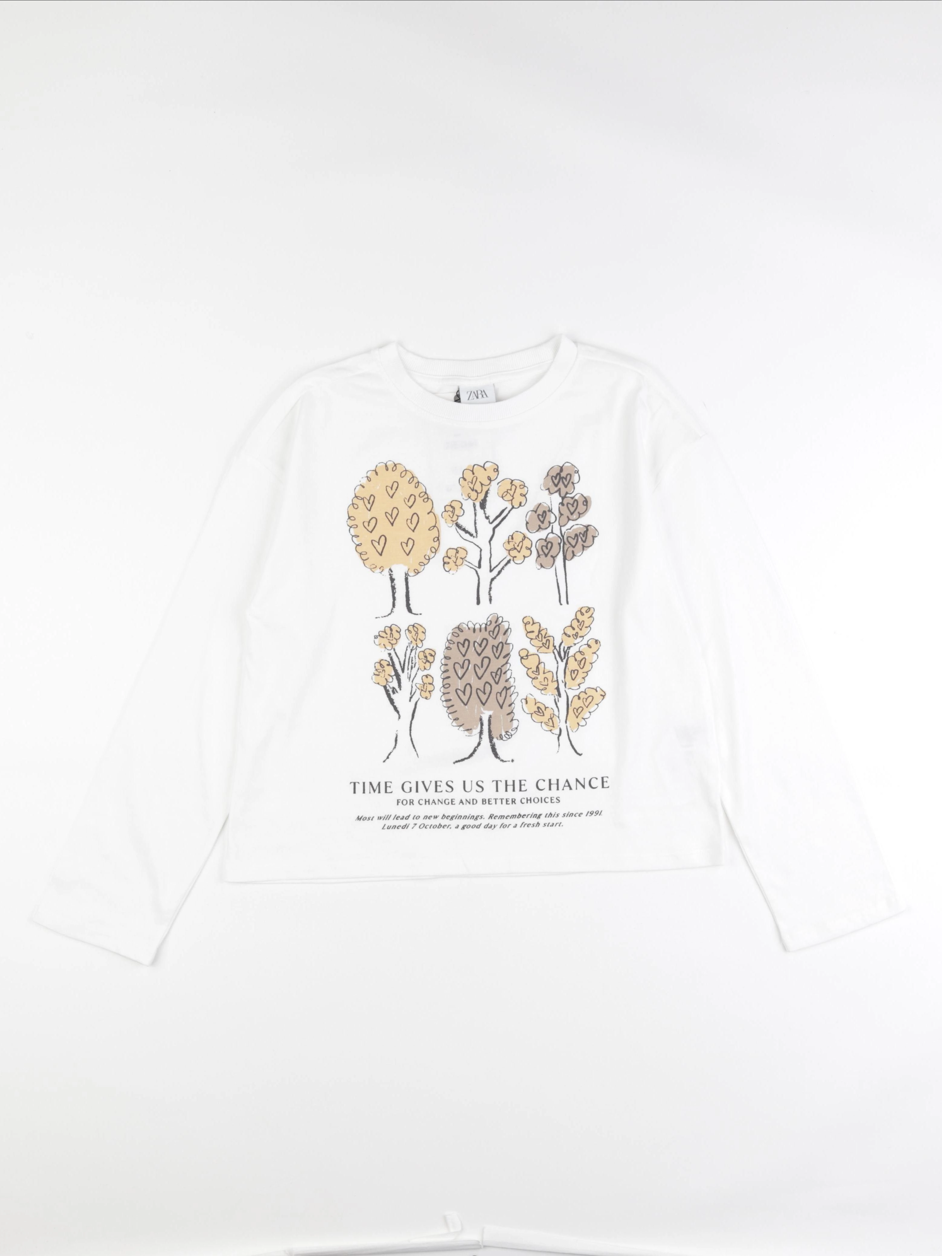 Zara - tee-shirt blanc - 9/10 ans