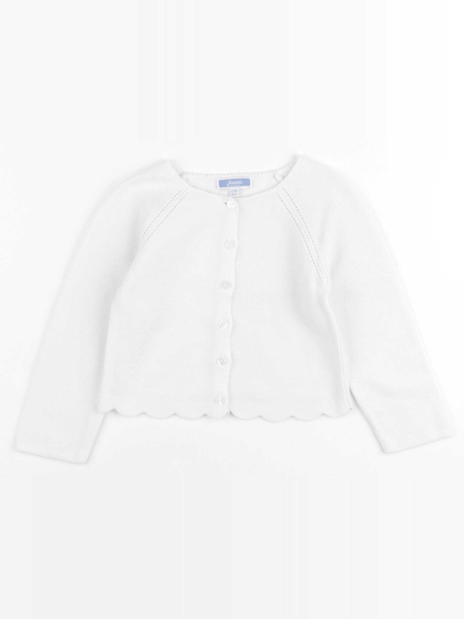 Jacadi - gilet blanc - 24 mois