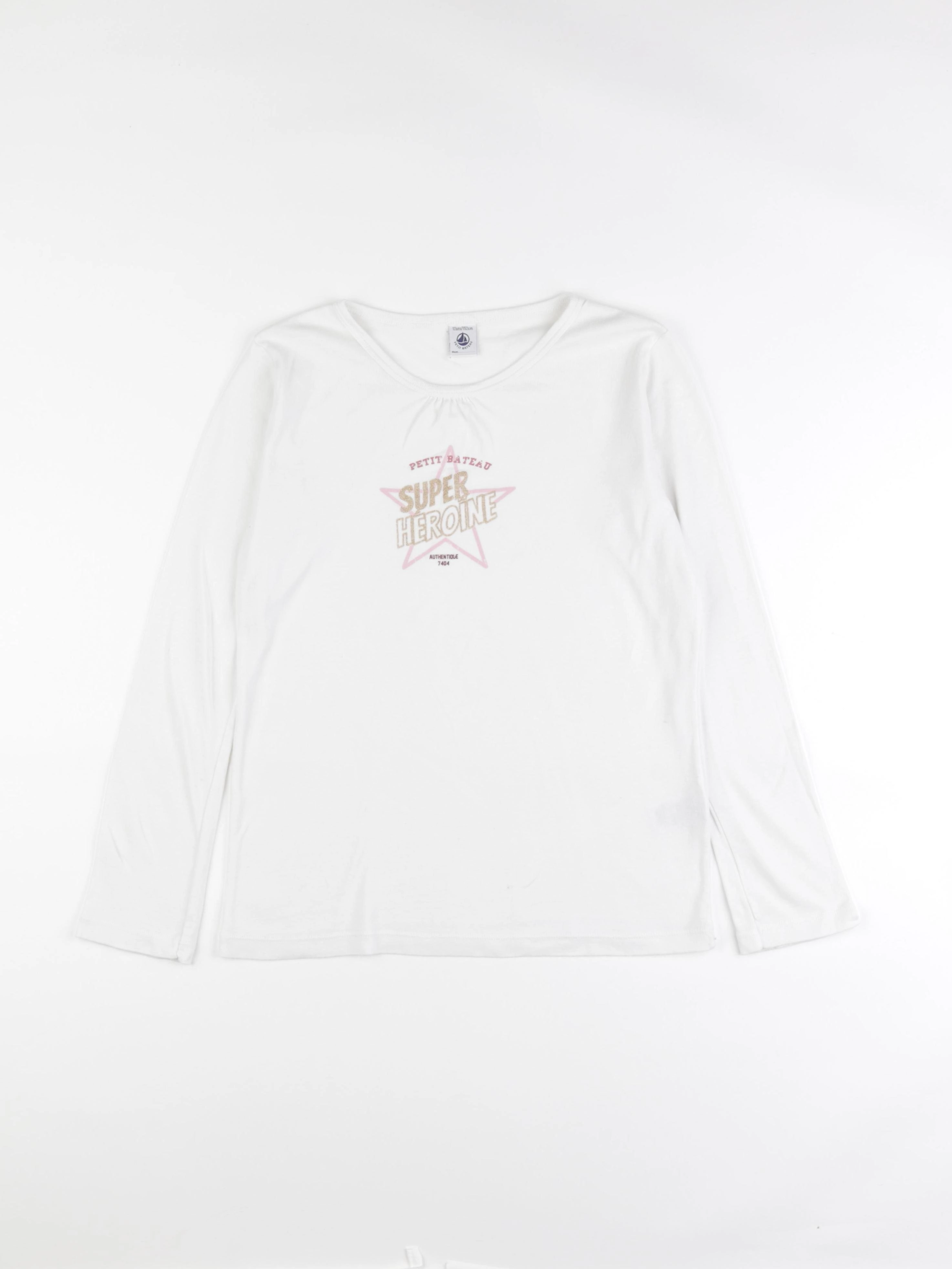 Petit Bateau - tee-shirt blanc - 12 ans
