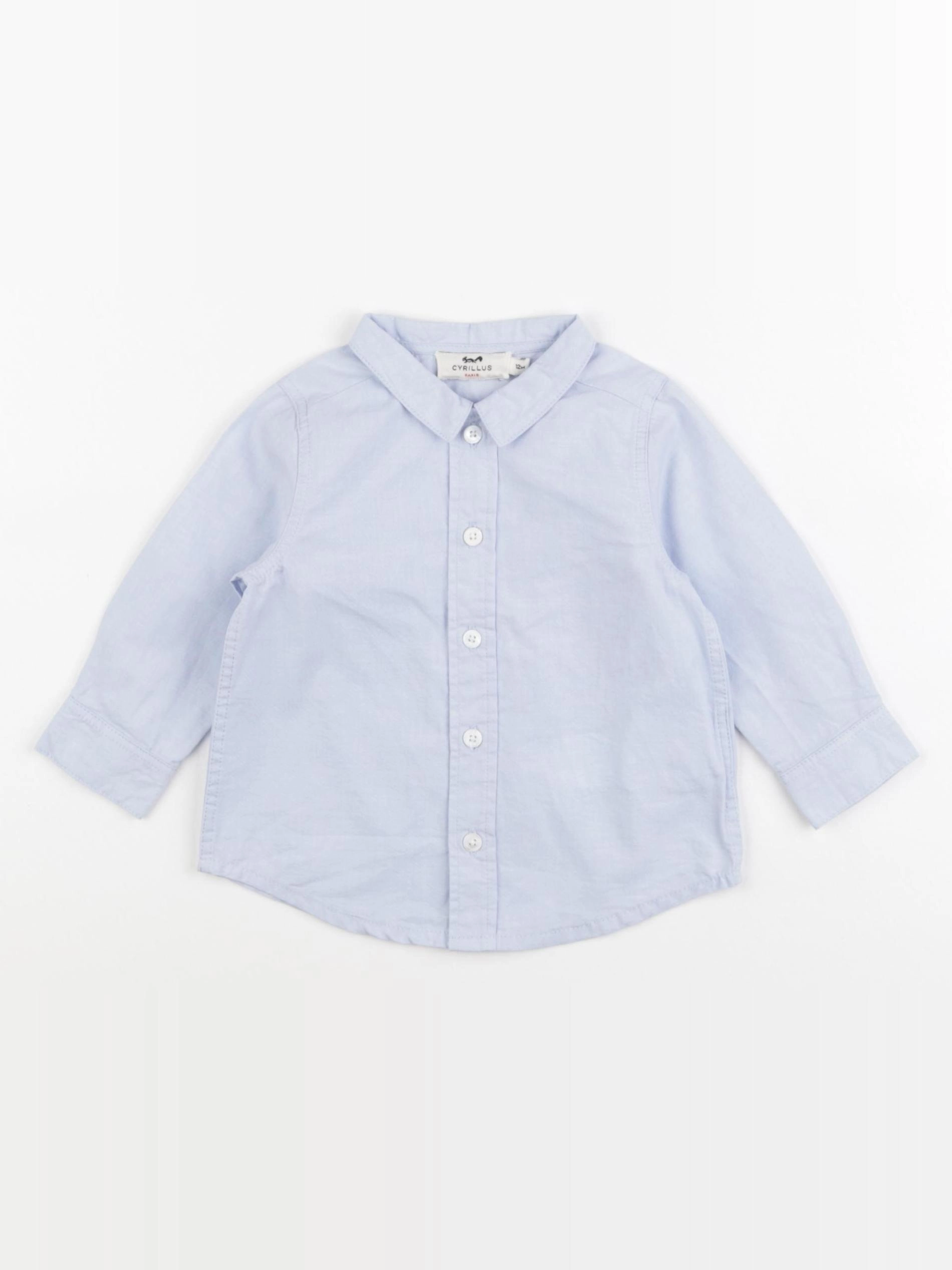 Cyrillus - chemise bleu - 12 mois
