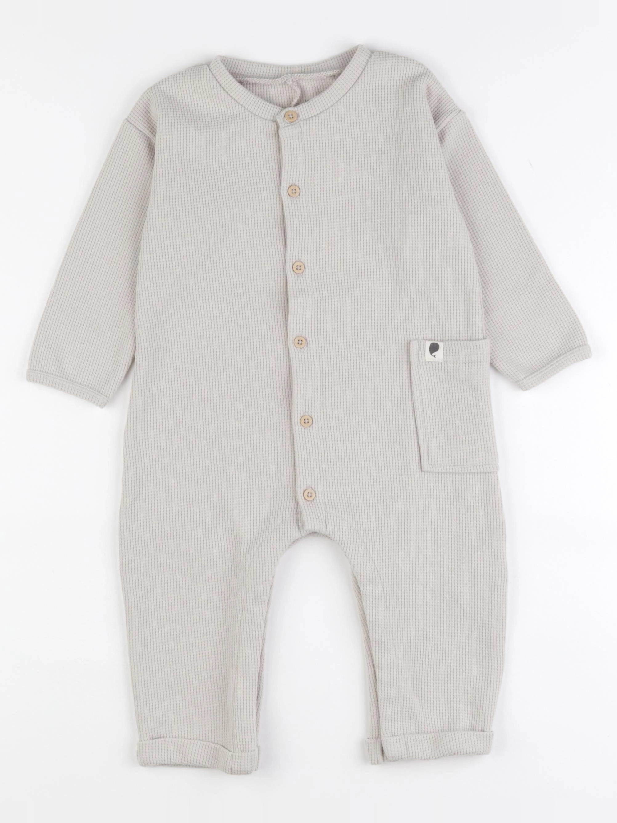 Vertbaudet - combinaison beige - 18 mois