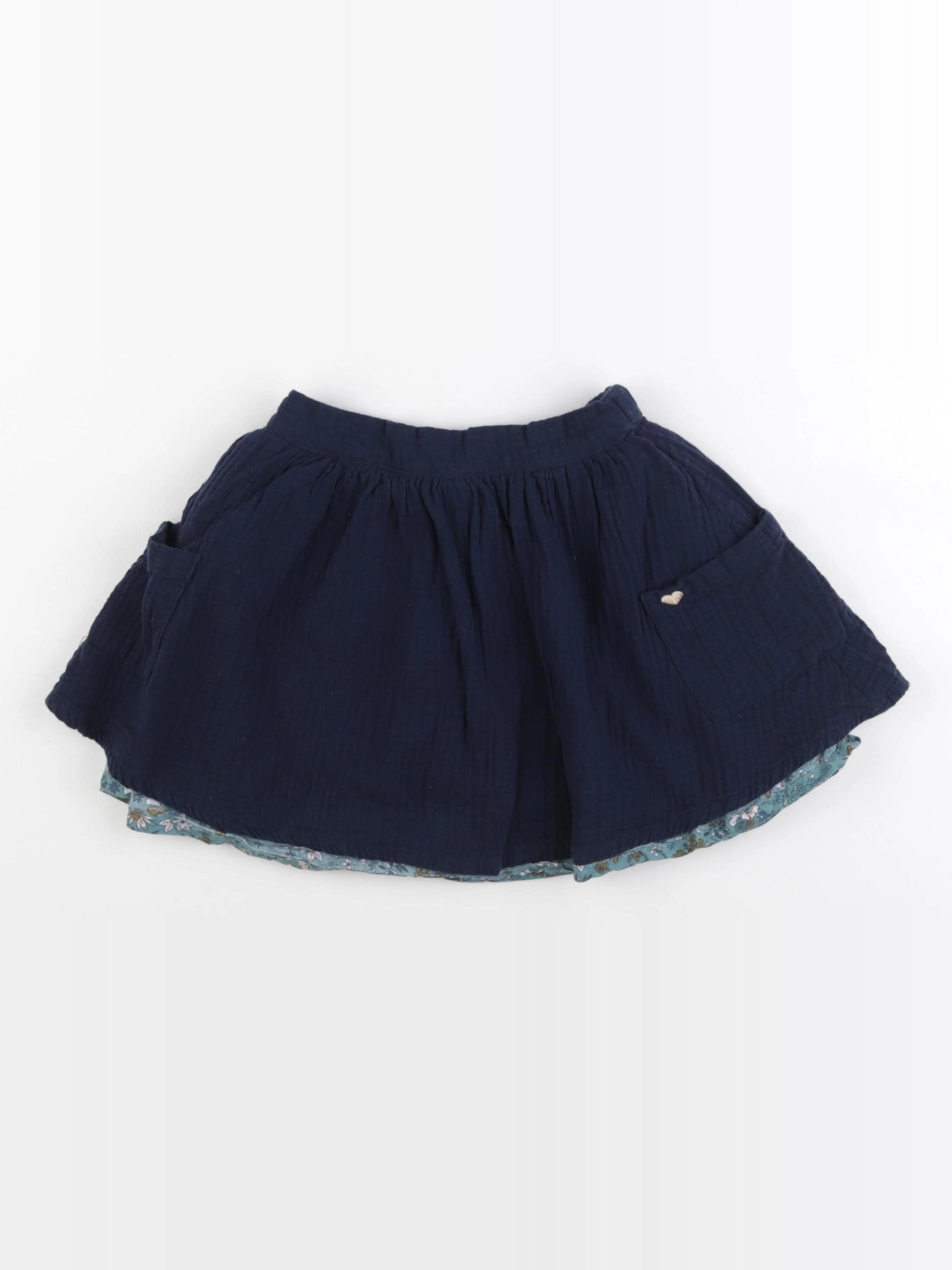 Vertbaudet - jupe bleu - 7 ans