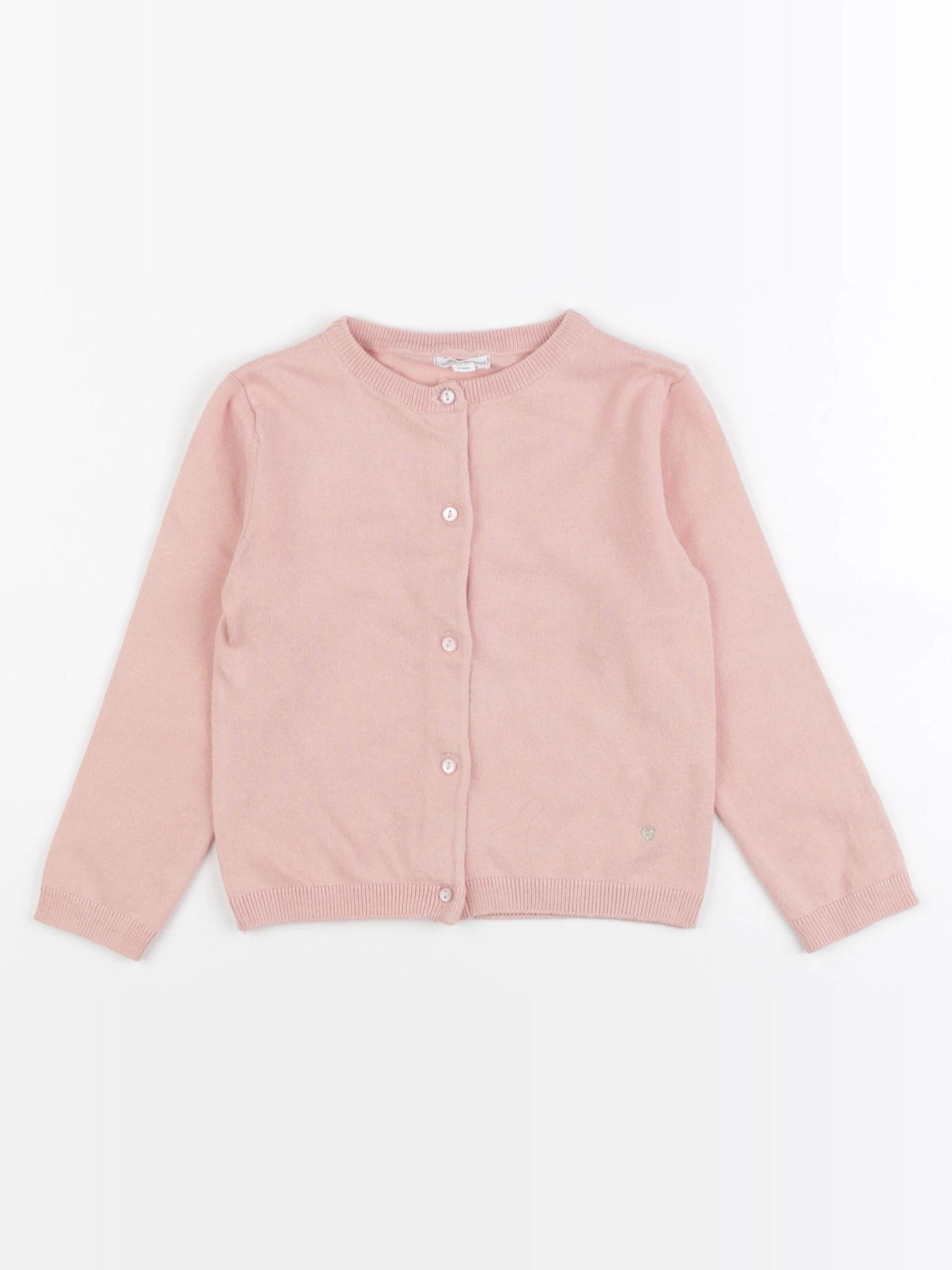 Vertbaudet - gilet rose - 4 ans