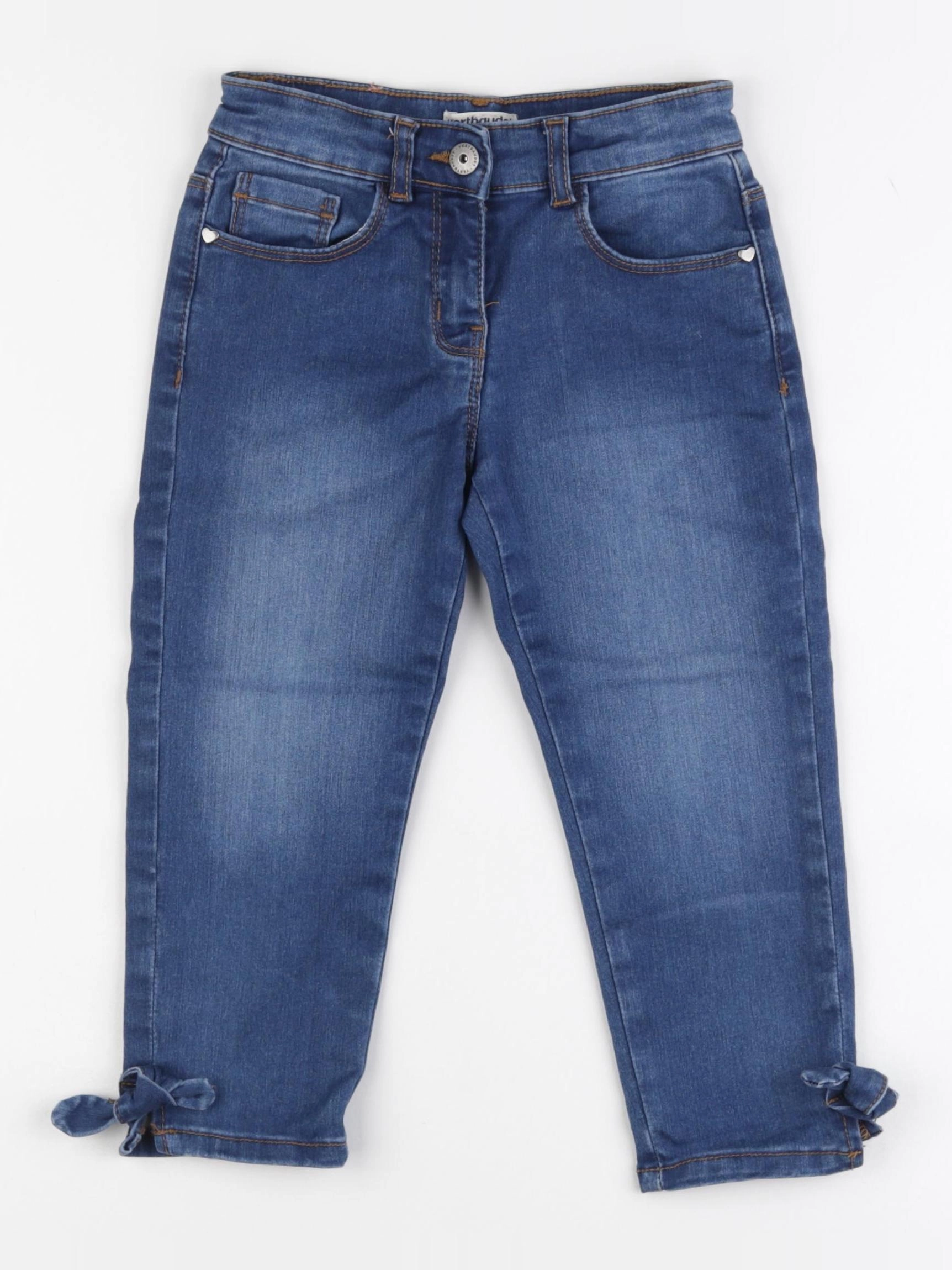 Vertbaudet - pantacourt bleu - 7 ans