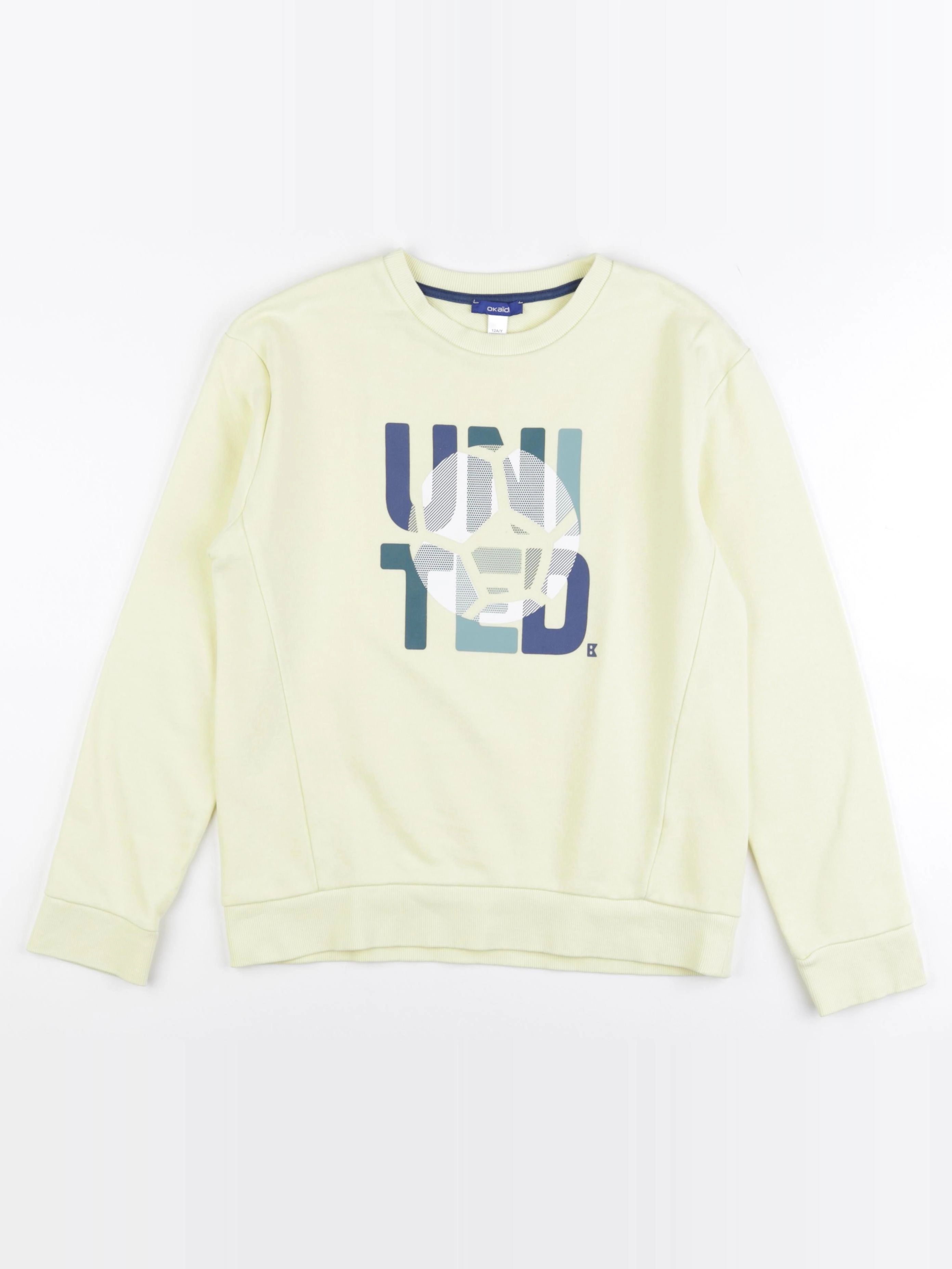 Okaidi - sweat jaune - 12 ans