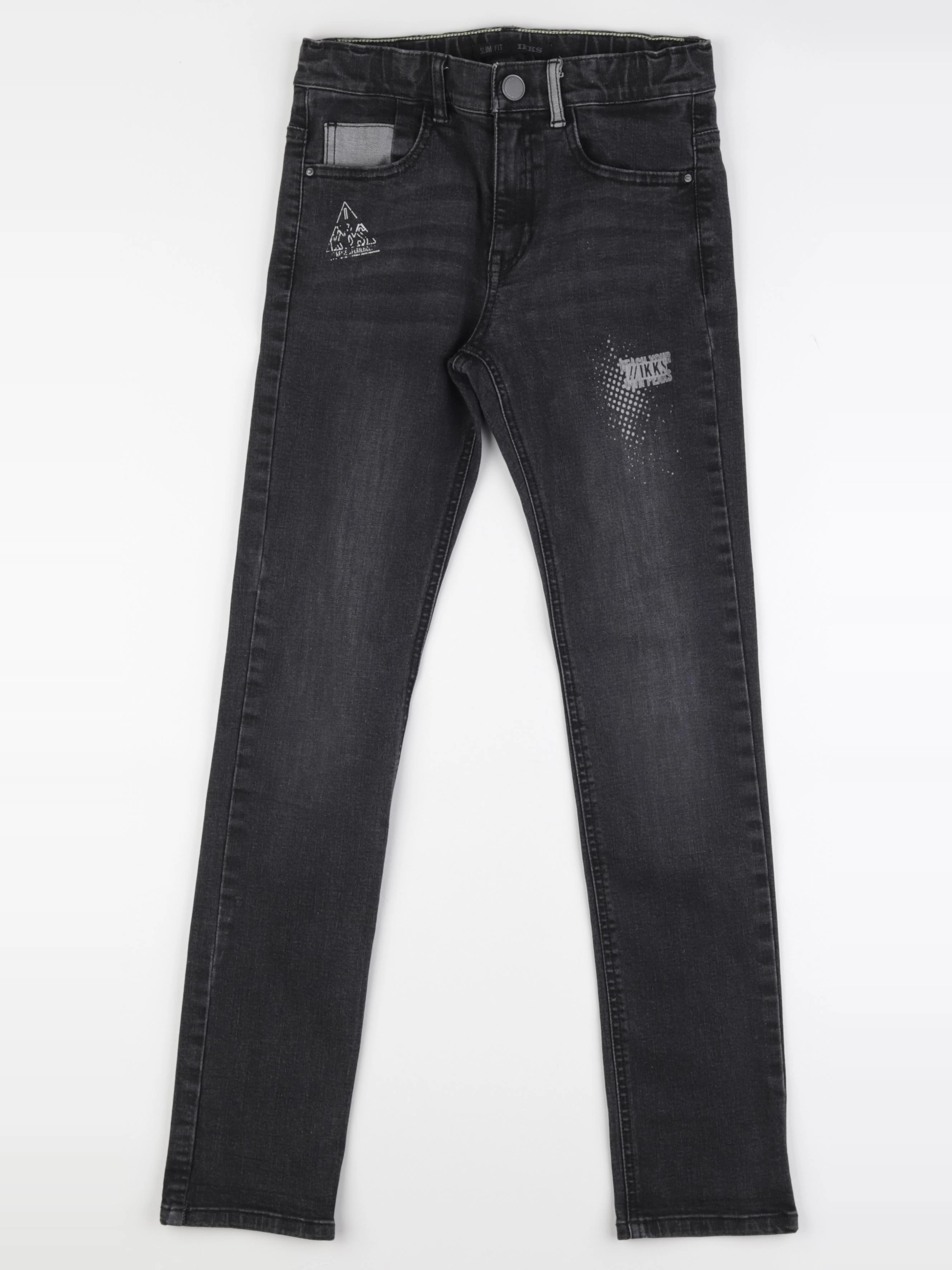 IKKS - jean noir - 12 ans