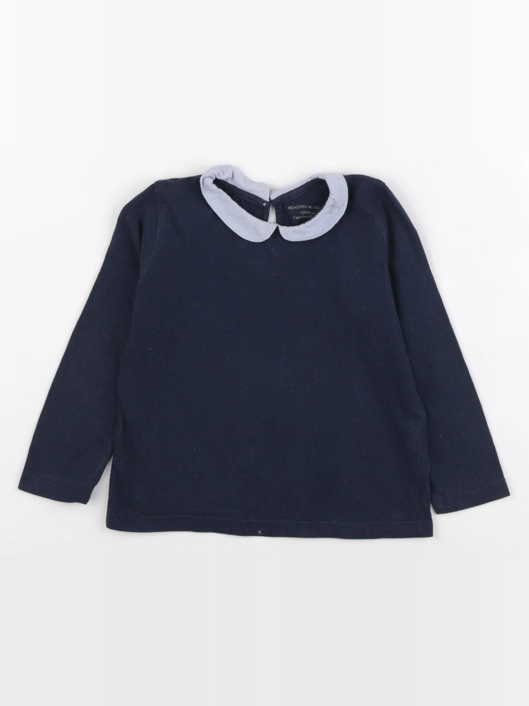 Monoprix - tee-shirt bleu - 3 ans