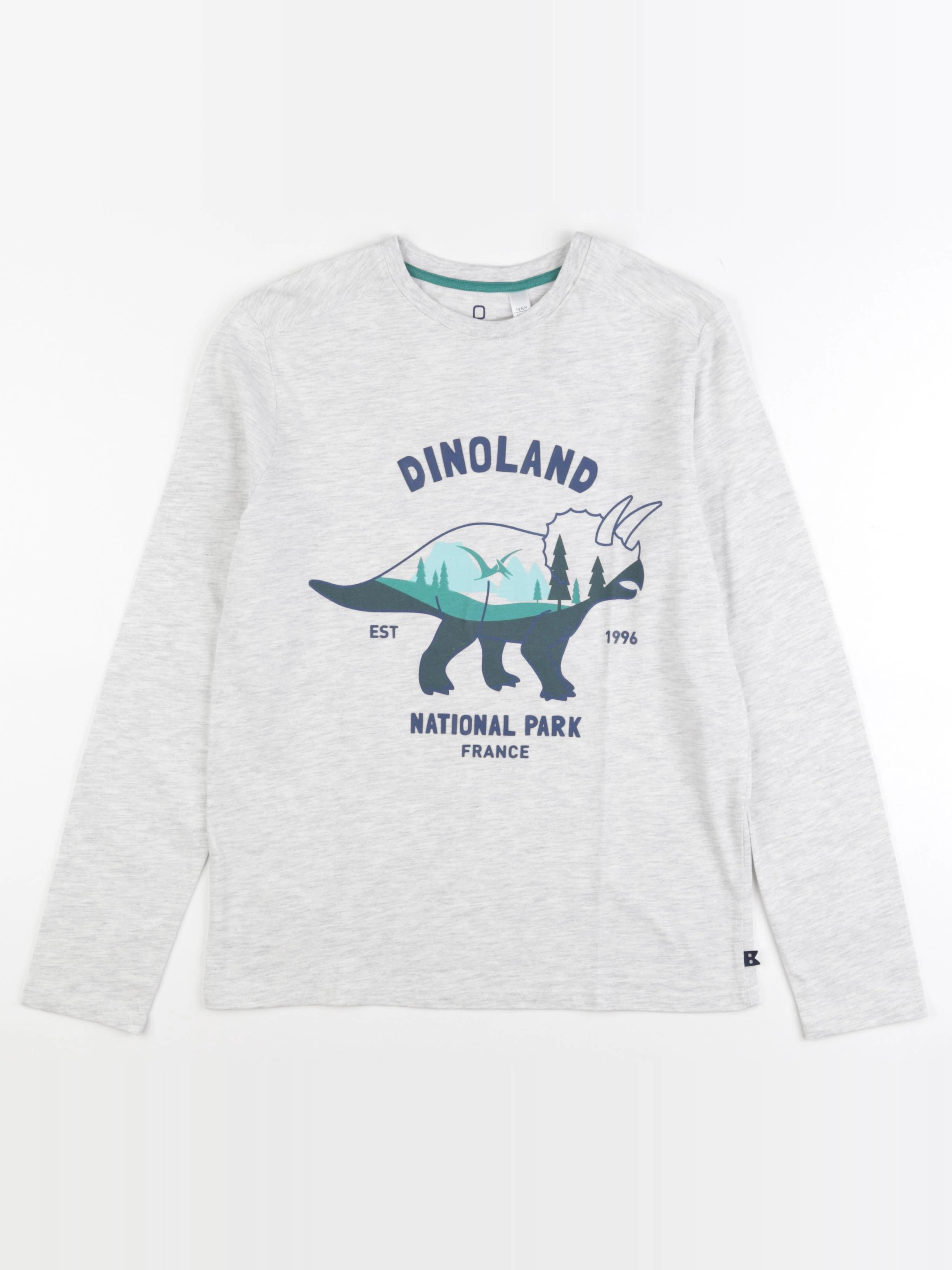 Okaidi - tee-shirt gris - 12 ans