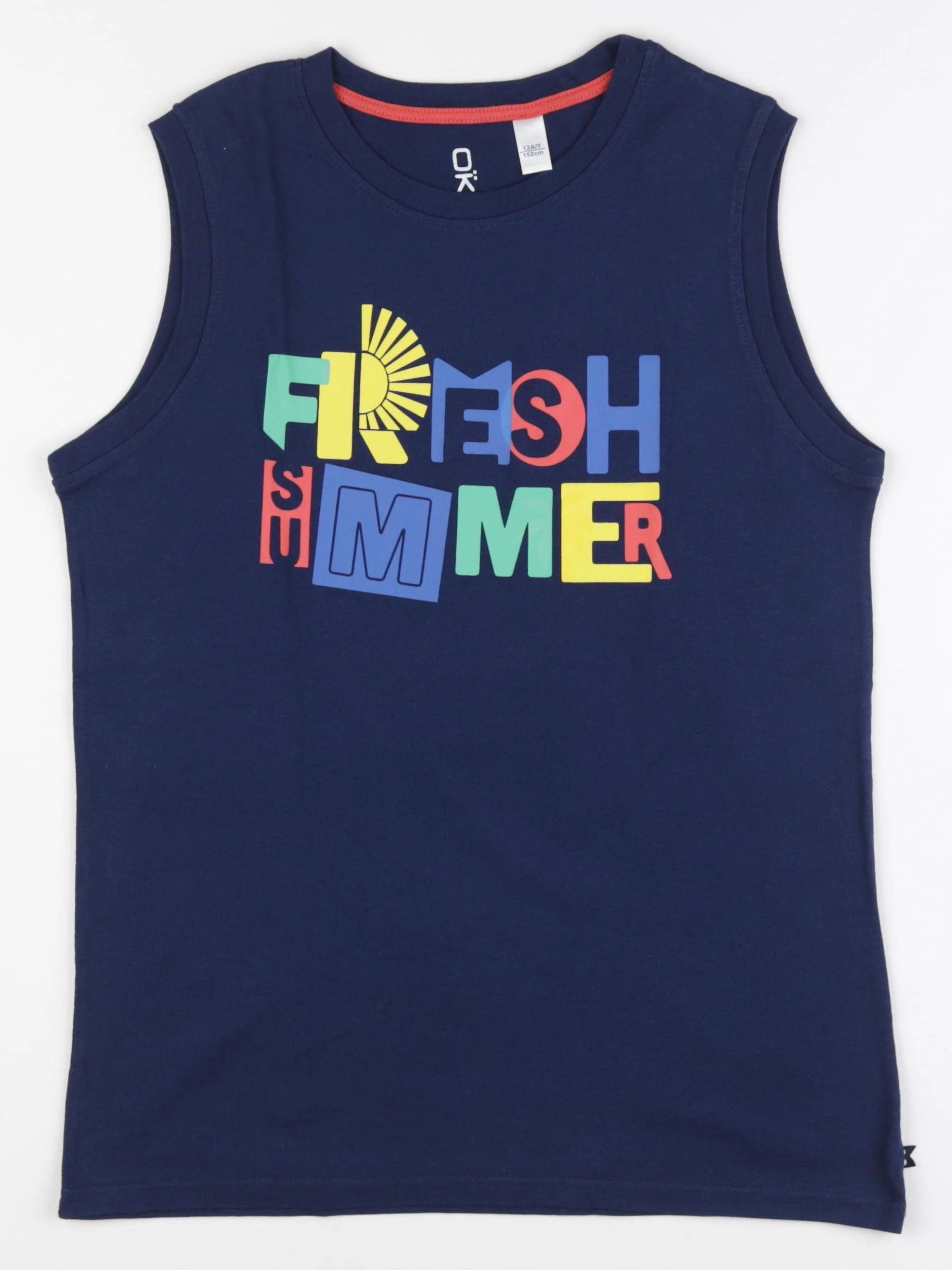 Okaidi - débardeur bleu - 12 ans