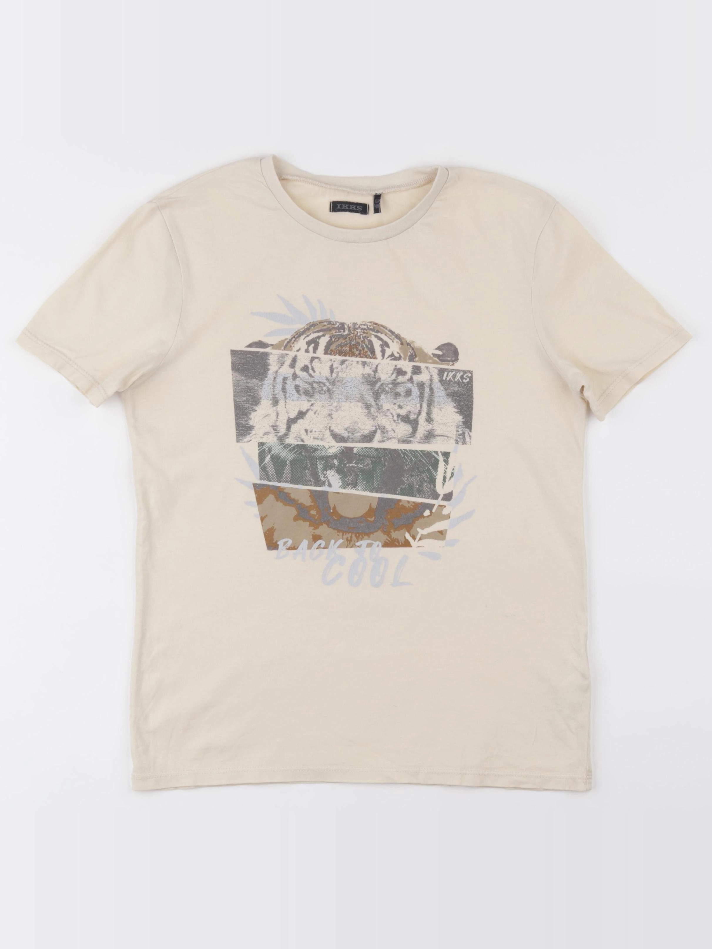 IKKS - tee-shirt beige - 10 ans