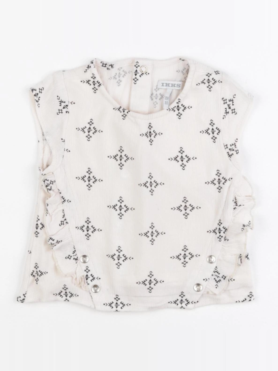 IKKS - blouse beige, noir - 18 mois