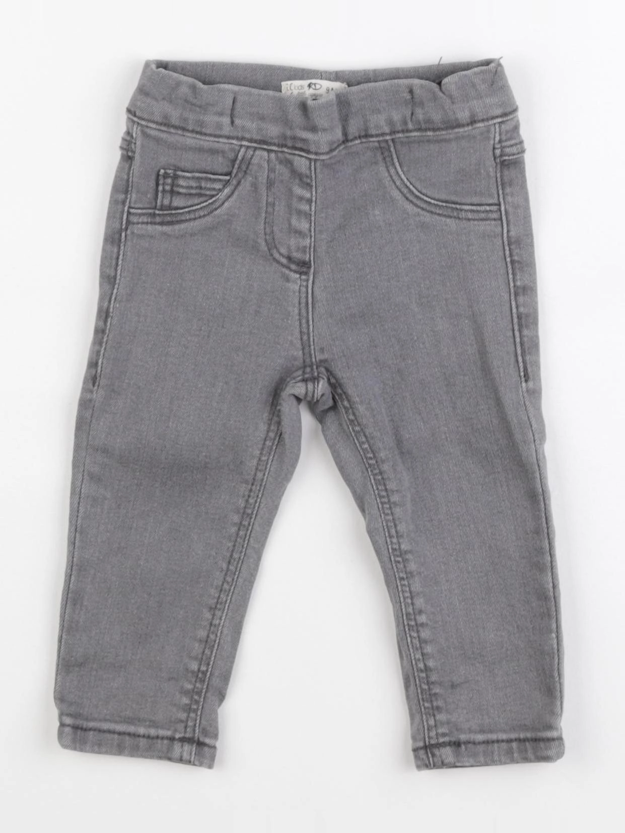 Little Cigogne - jegging gris - 9 mois