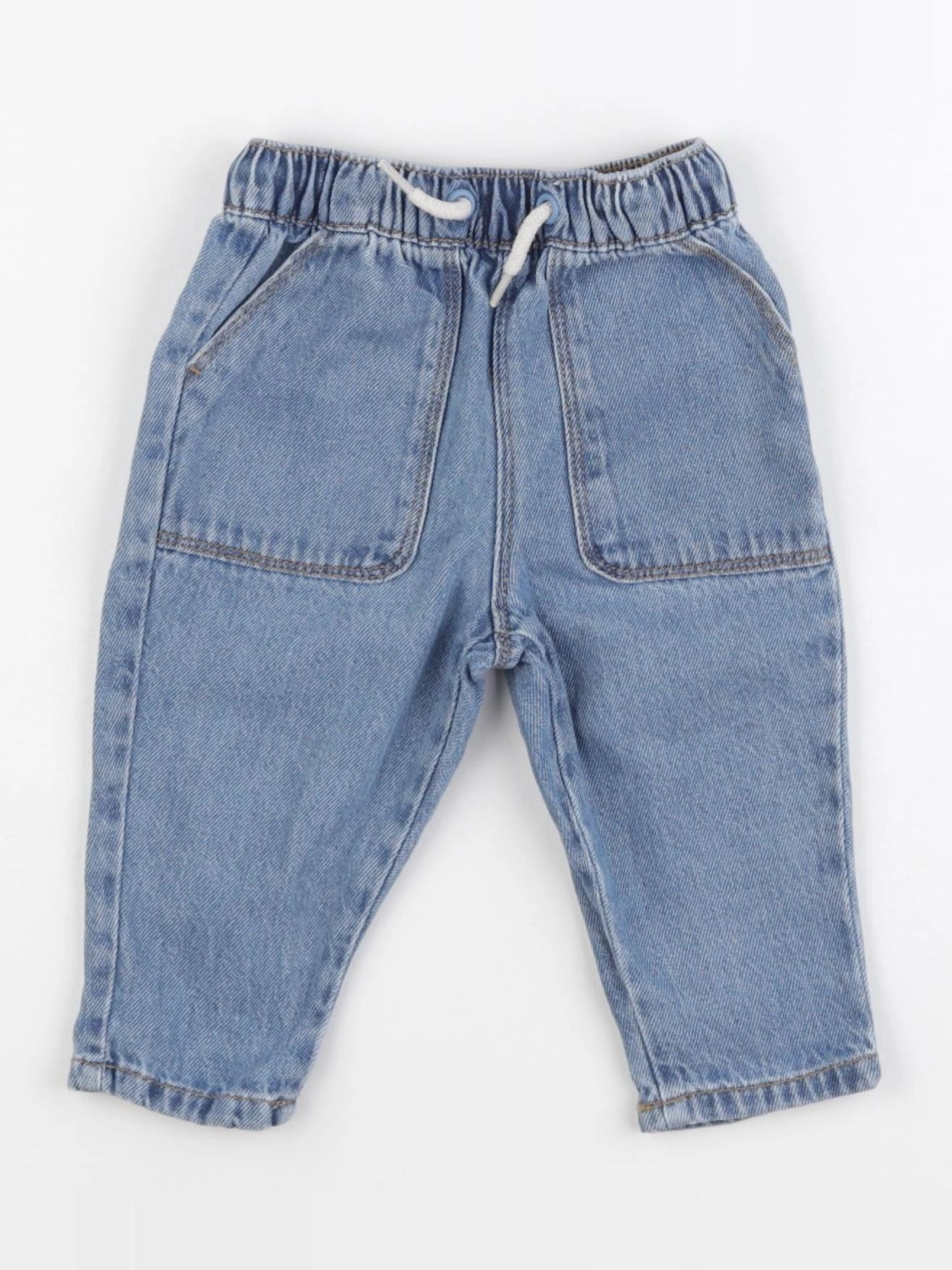 Vertbaudet - jean bleu - 3 mois