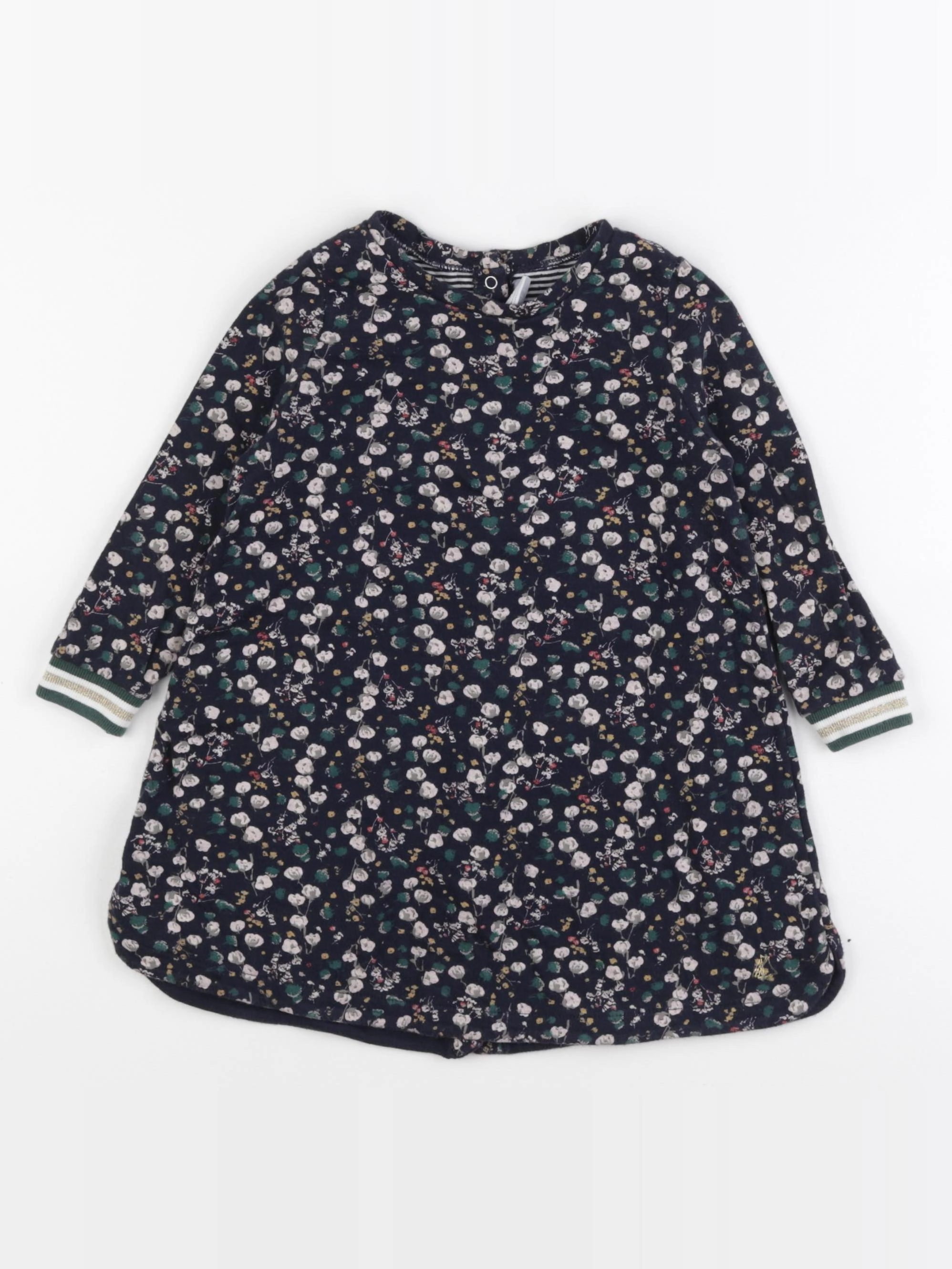 Petit Bateau - robe bleu - 24 mois