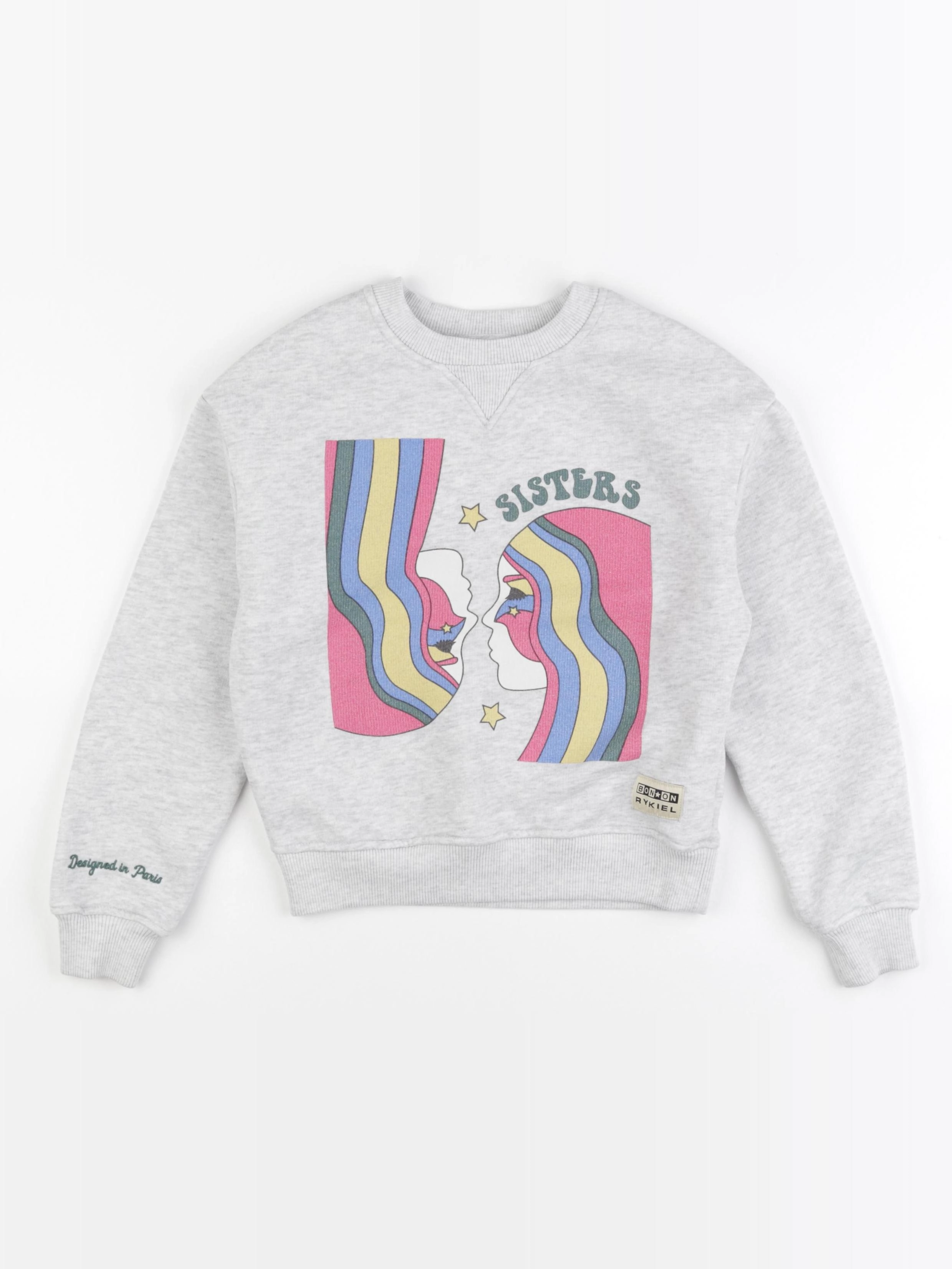 Bonton - sweat gris - 6/7 ans