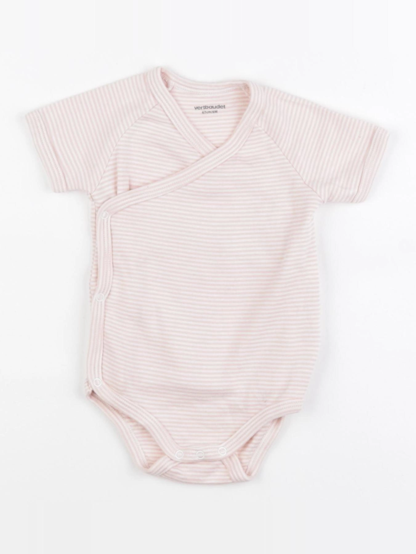 Vertbaudet - body rose - 6 mois